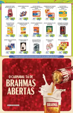 Encarte Carnaval Prezunic - Pré-Visualização do folheto da loja Prezunic, válido de 12.02.2026 | Página: 4 | Produtos: Pao de alho, Asa de frango, Carne, Bandeja