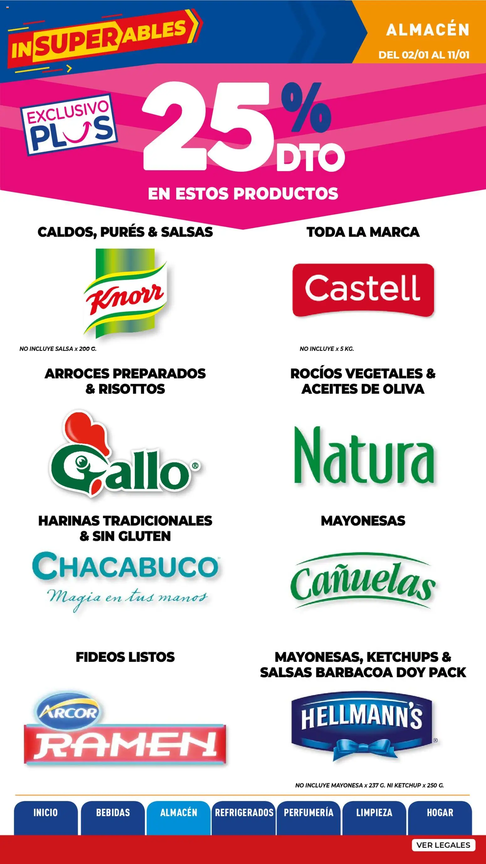 La Anonima catálogo │ válido desde el 02.01.2026 | Página: 13 | Productos: Mayonesa, Ketchup, Oliva, Fideos