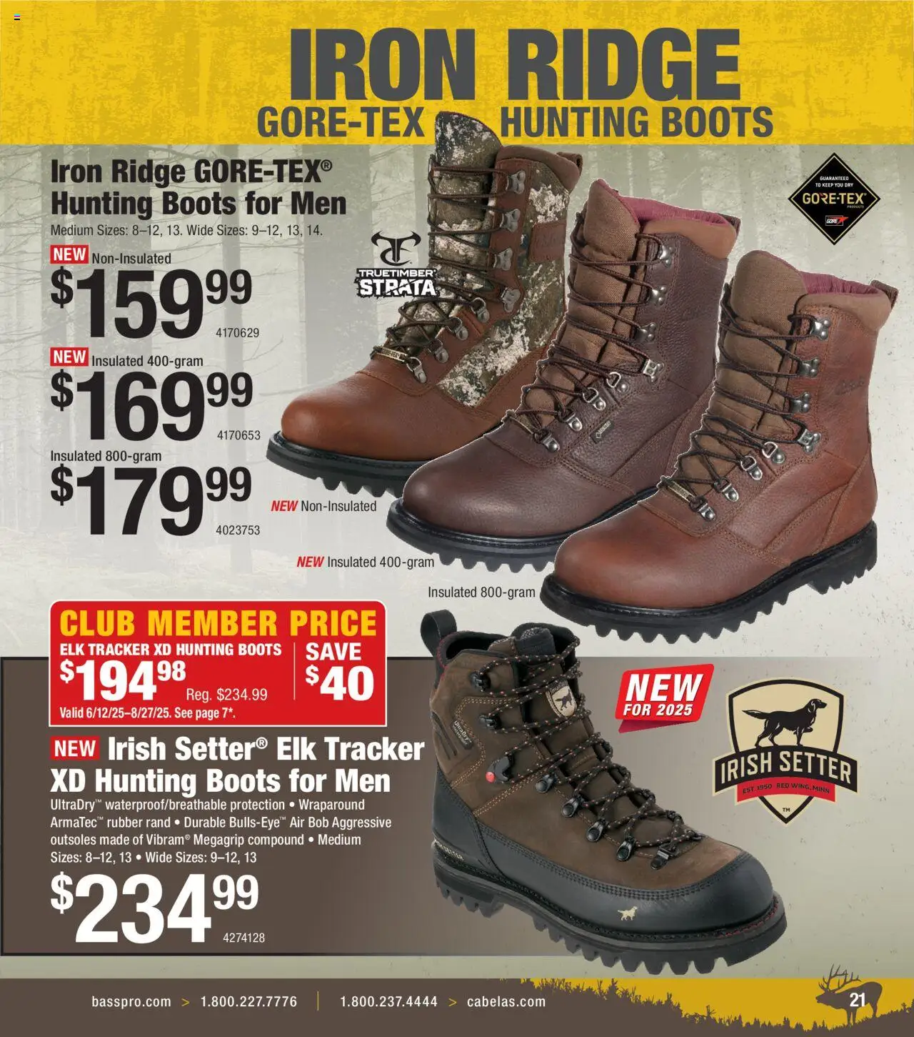 Cabela's Big Game Hunting 25 - valid from 12.06.2025 | Page: 21 | Products: Ridge, Hunting Boots, Boots, Iron