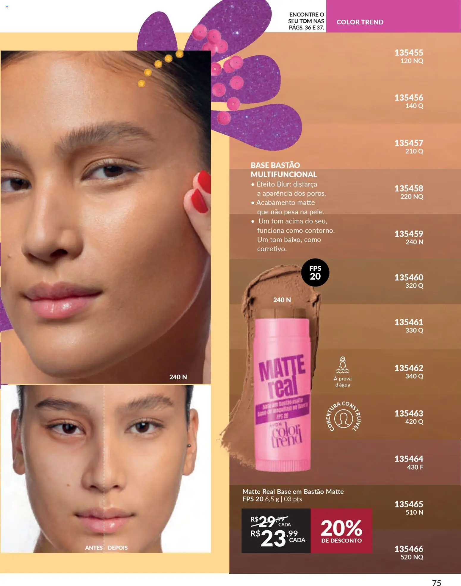 Avon Folheto - válido de 06.01.2026 | Página: 75 | Produtos: Multifuncional, Base