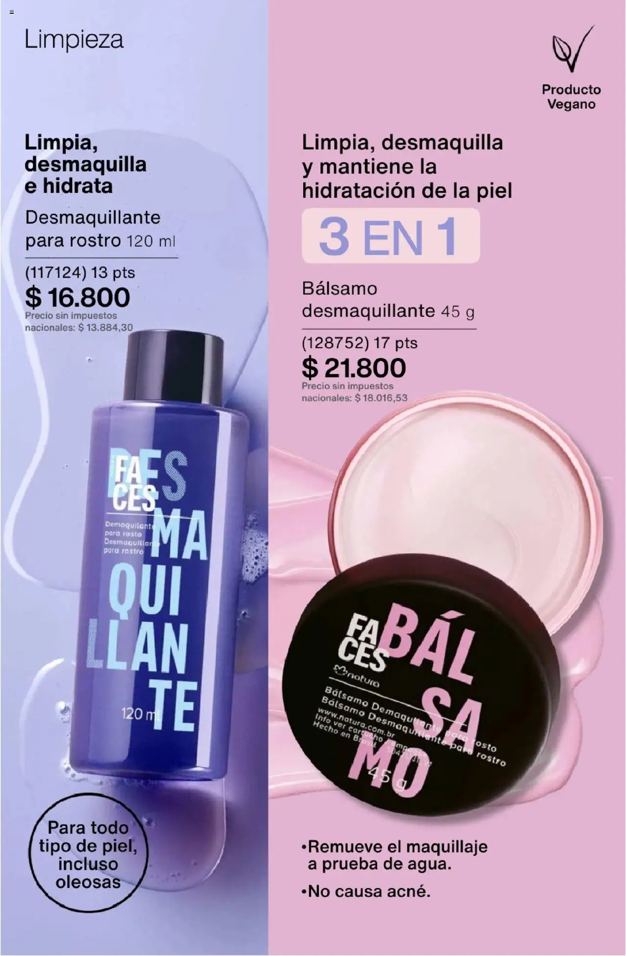 Natura - Catálogo Ciclo 15 │ válido desde el 01.10.2025 | Página: 166 | Productos: Maquillaje, Desmaquillante, Bálsamo