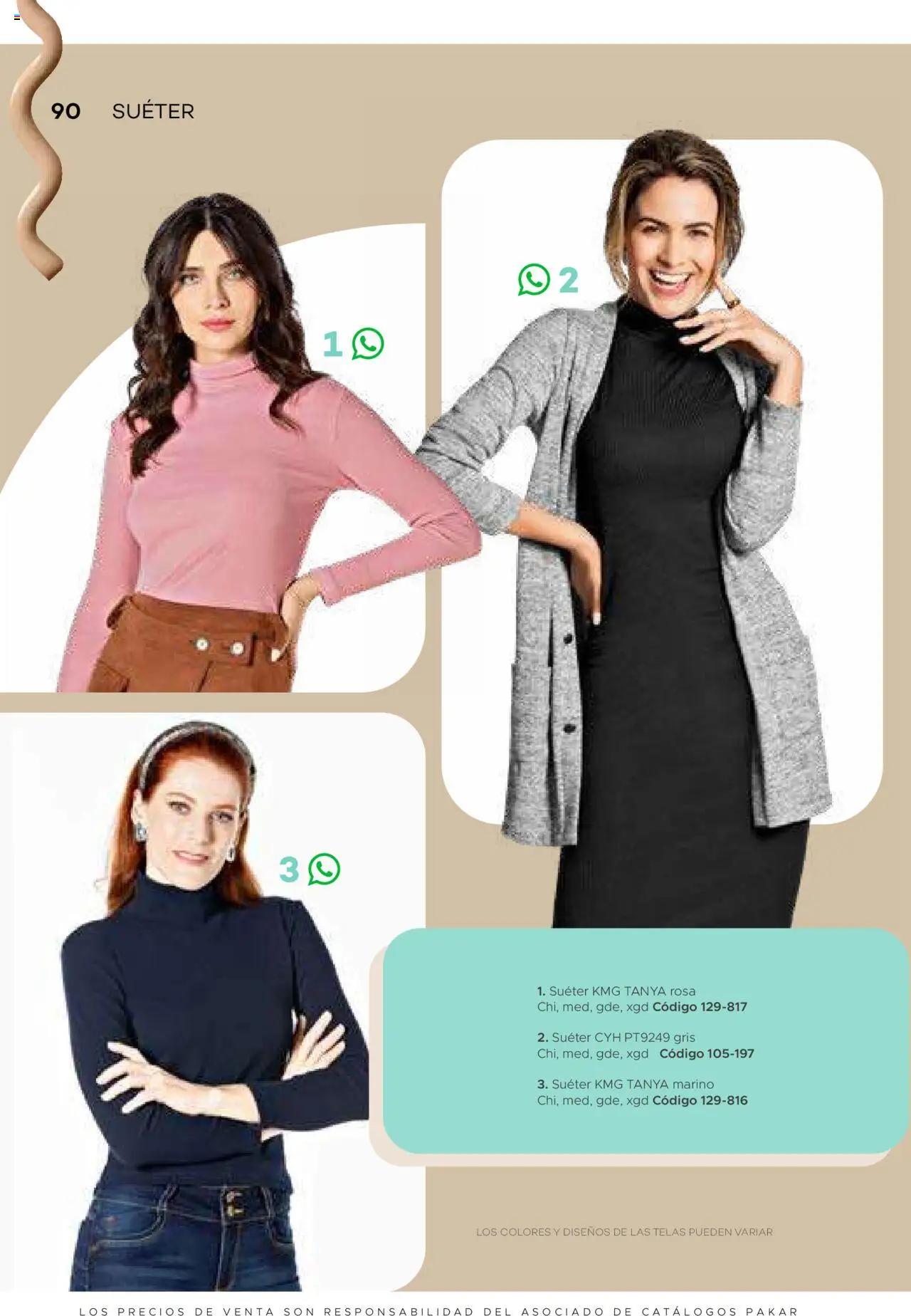 Nuevas ofertas de SC Pakar válidas en toda la República Mexicana desde el 31.01.2025. ¡Encuentra las mejores ofertas en SC Pakar catálogo Ropa! | Página: 90 | Productos: Suéter