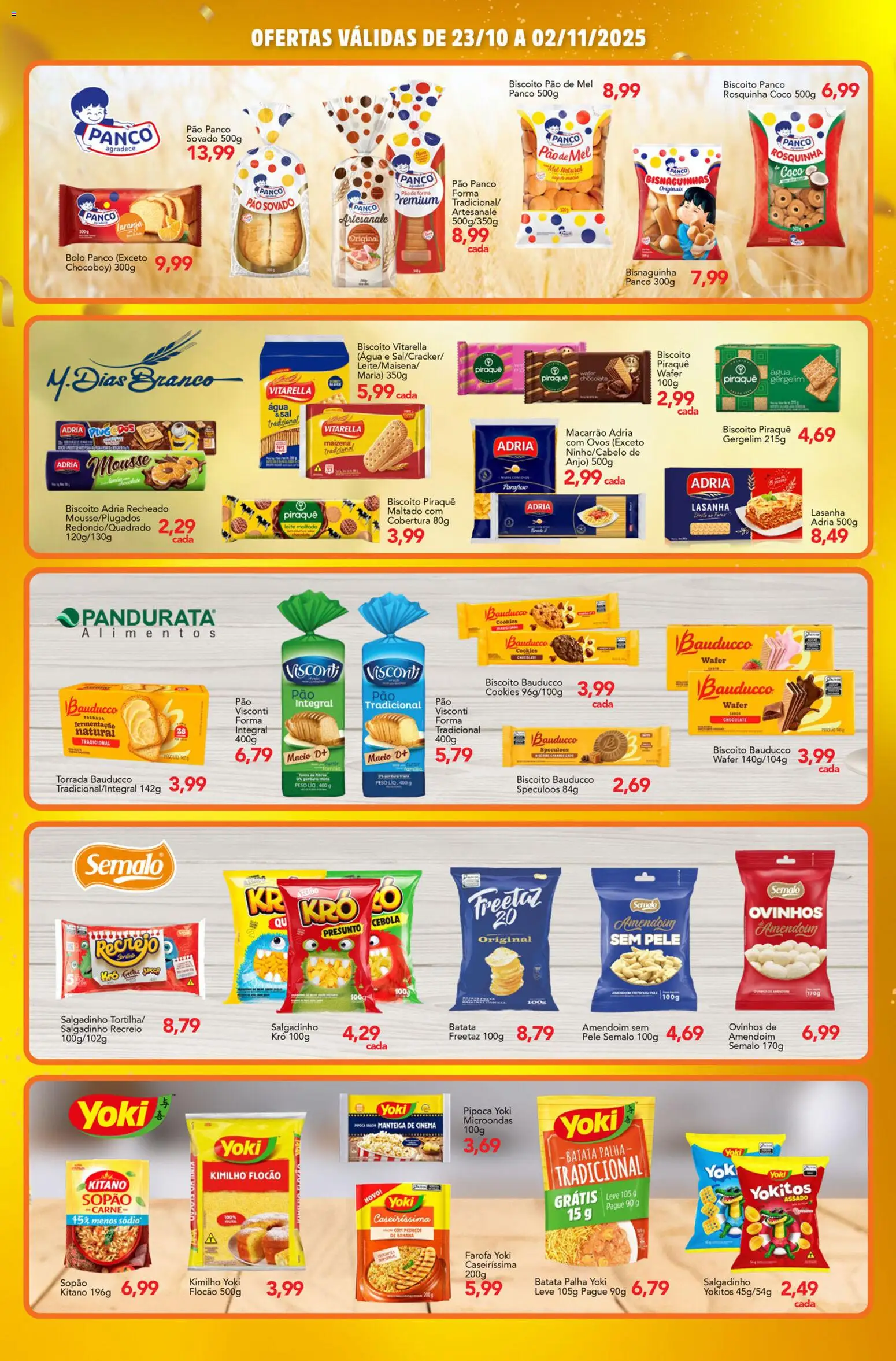 Supermercados Joanin Folheto - válido de 23.10.2025 | Página: 4 | Produtos: Mousse, Cebola, Mel, Batata palha