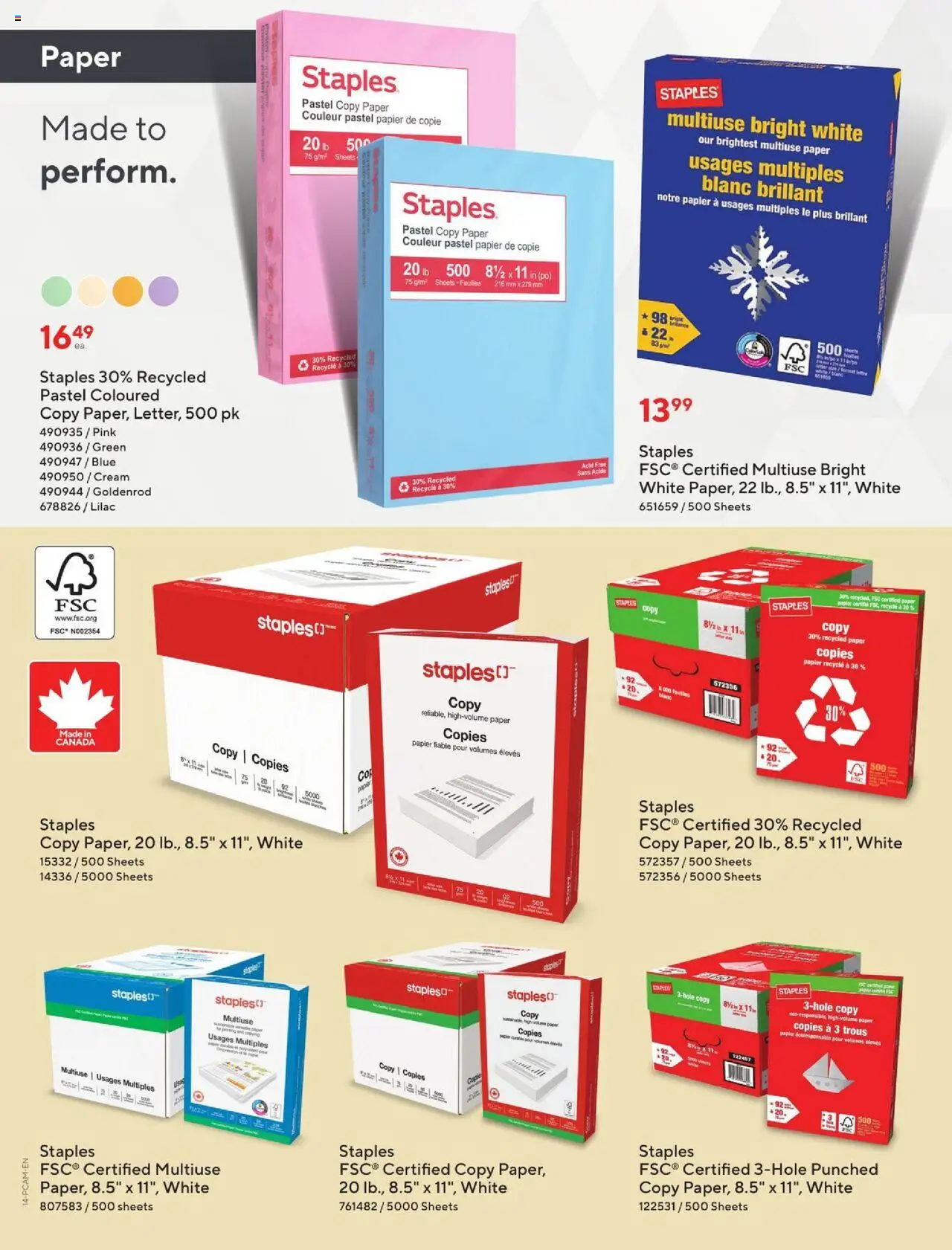 Staples flyer valid from 05.09.2025 | Page: 14 | Products: Cream