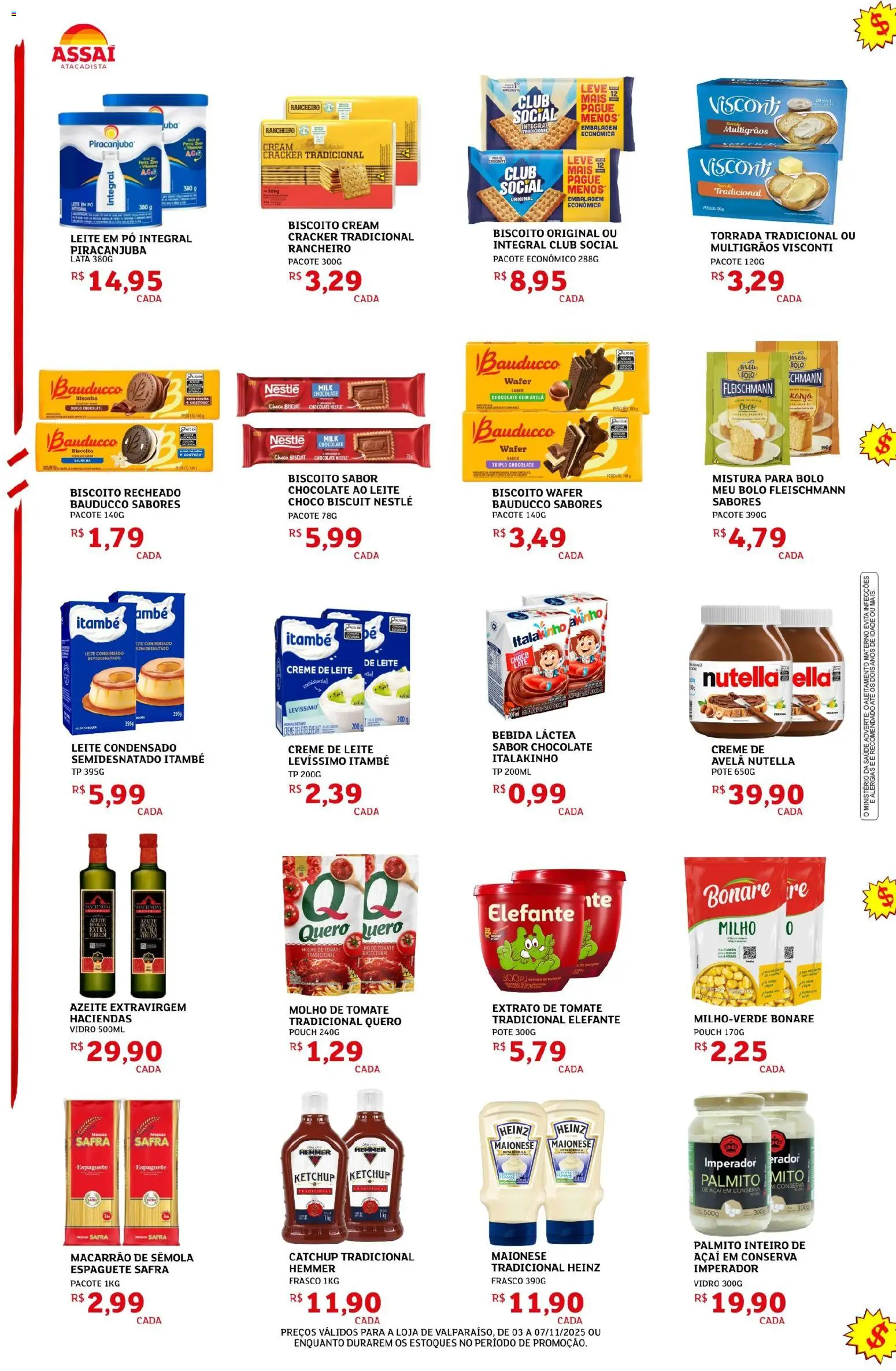 Assaí Atacadista Folheto - válido de 03.11.2025 | Página: 2 | Produtos: Ketchup, Creme, Maionese, Avelã