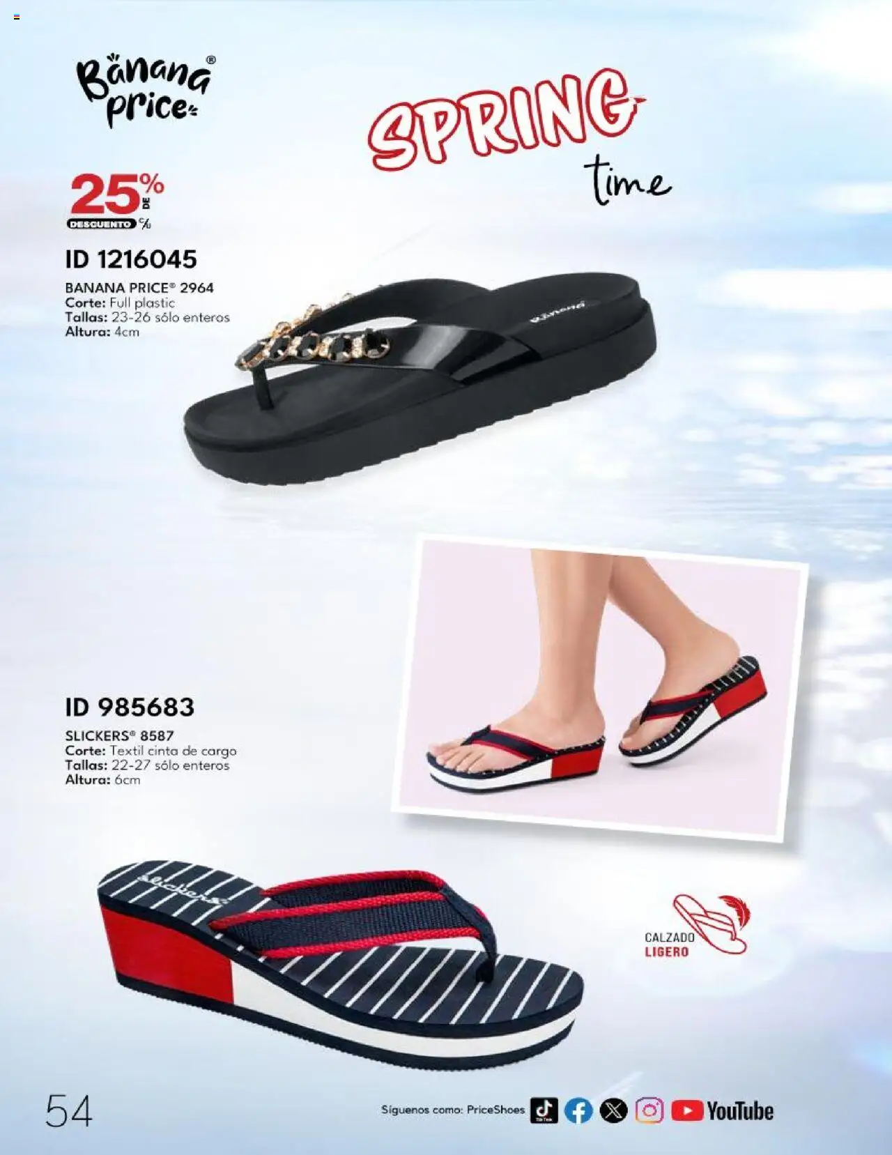 Nuevas ofertas de Price Shoes válidas en toda la República Mexicana desde el 28.04.2025. ¡Encuentra las mejores ofertas en Price Shoes catálogo Calzado PV 2025! | Página: 54 | Productos: Cinta