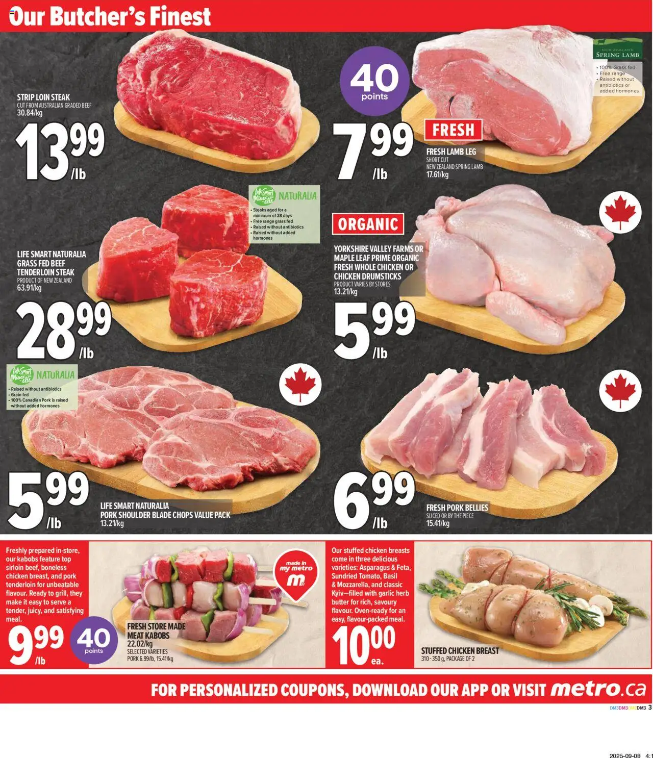 Metro flyer valid from 11.09.2025 | Page: 7 | Products: Beef, Chicken breasts, Butter, Chicken