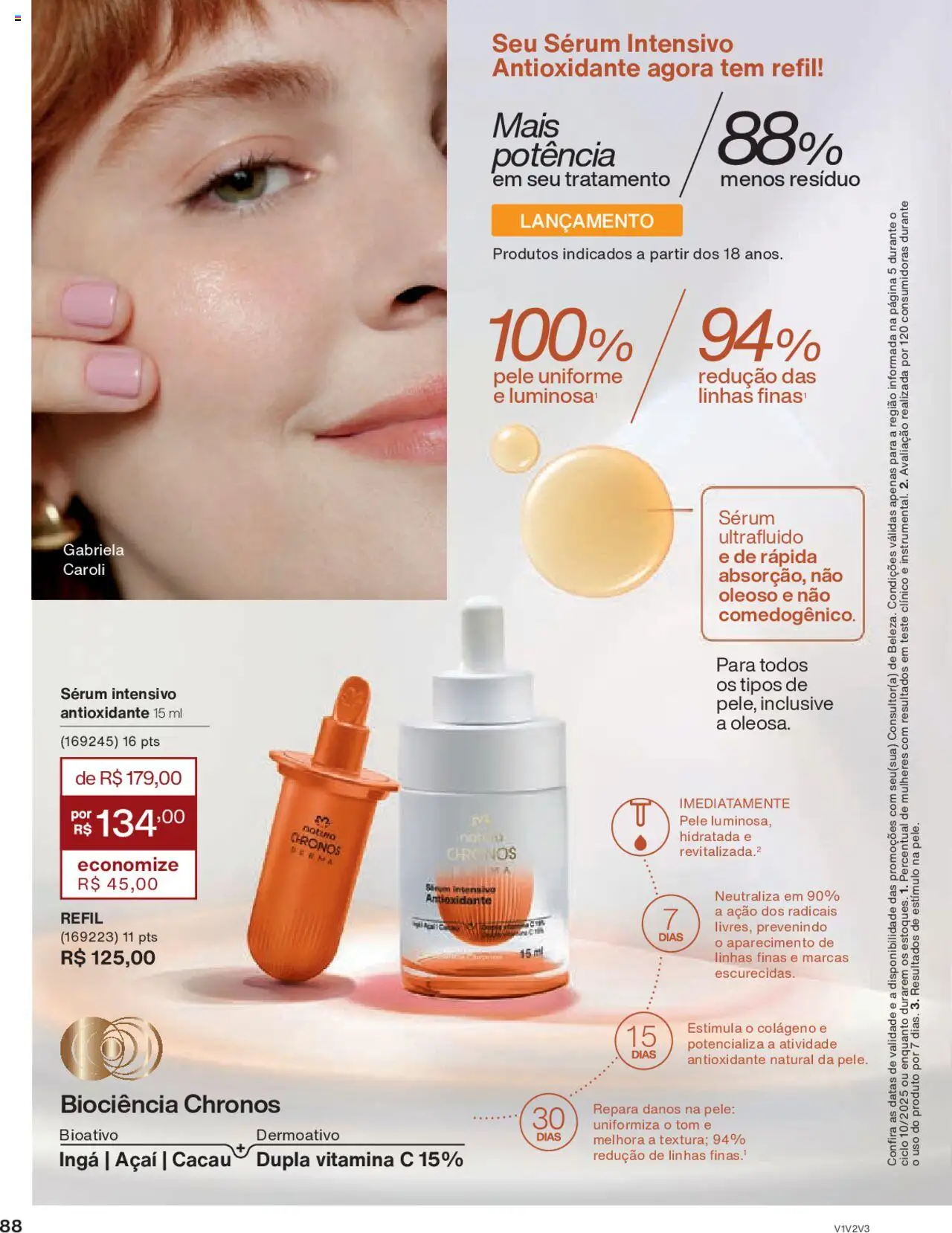 Natura Folheto - válido de 05.06.2025 | Página: 88 | Produtos: Colágeno, Sérum, Vitamina c, Açaí