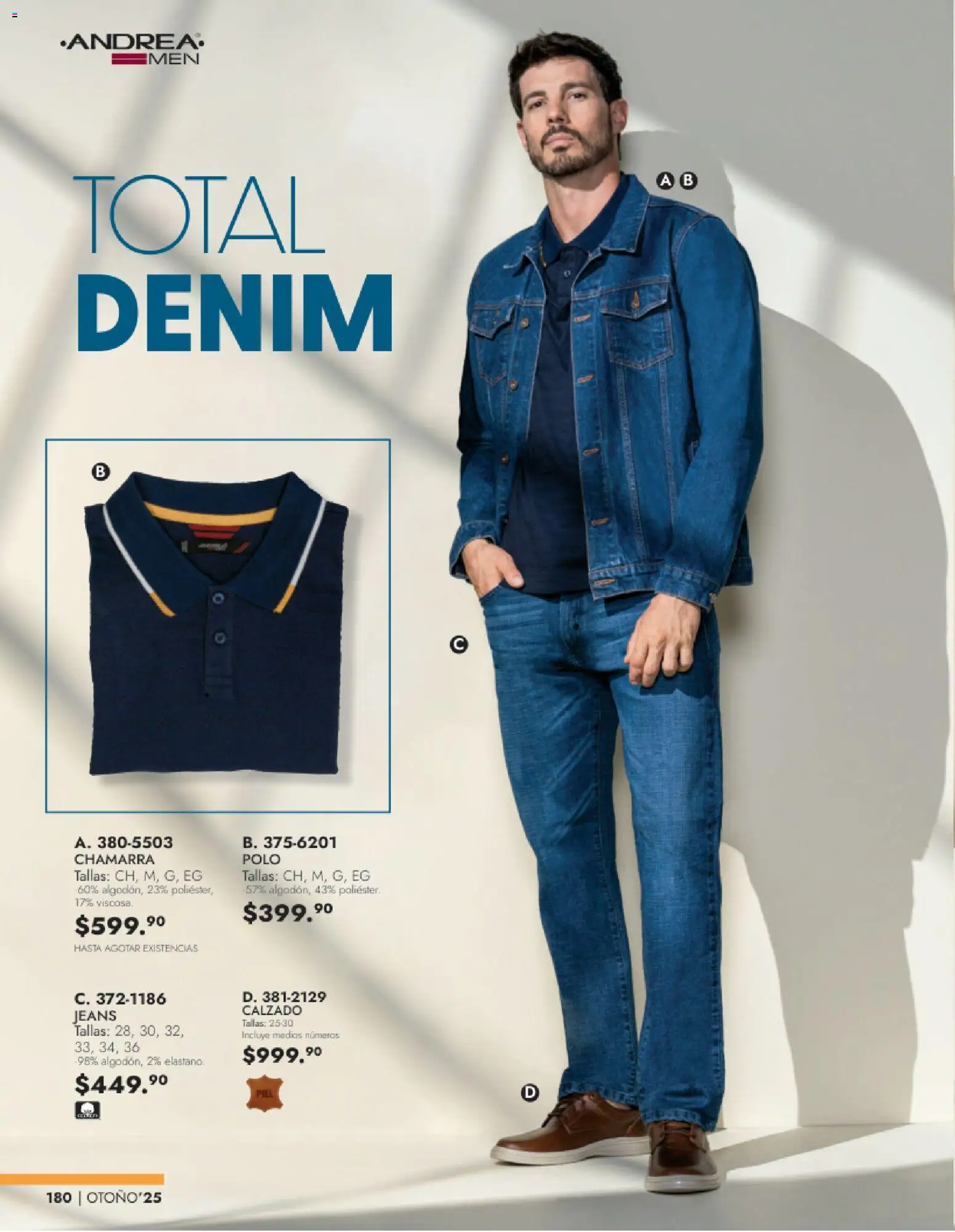 Nuevas ofertas de Andrea válidas en toda la República Mexicana desde el 26.11.2025. ¡Encuentra las mejores ofertas en Andrea catálogo Vestir Caballero otoño! | Página: 18 | Productos: Chamarra