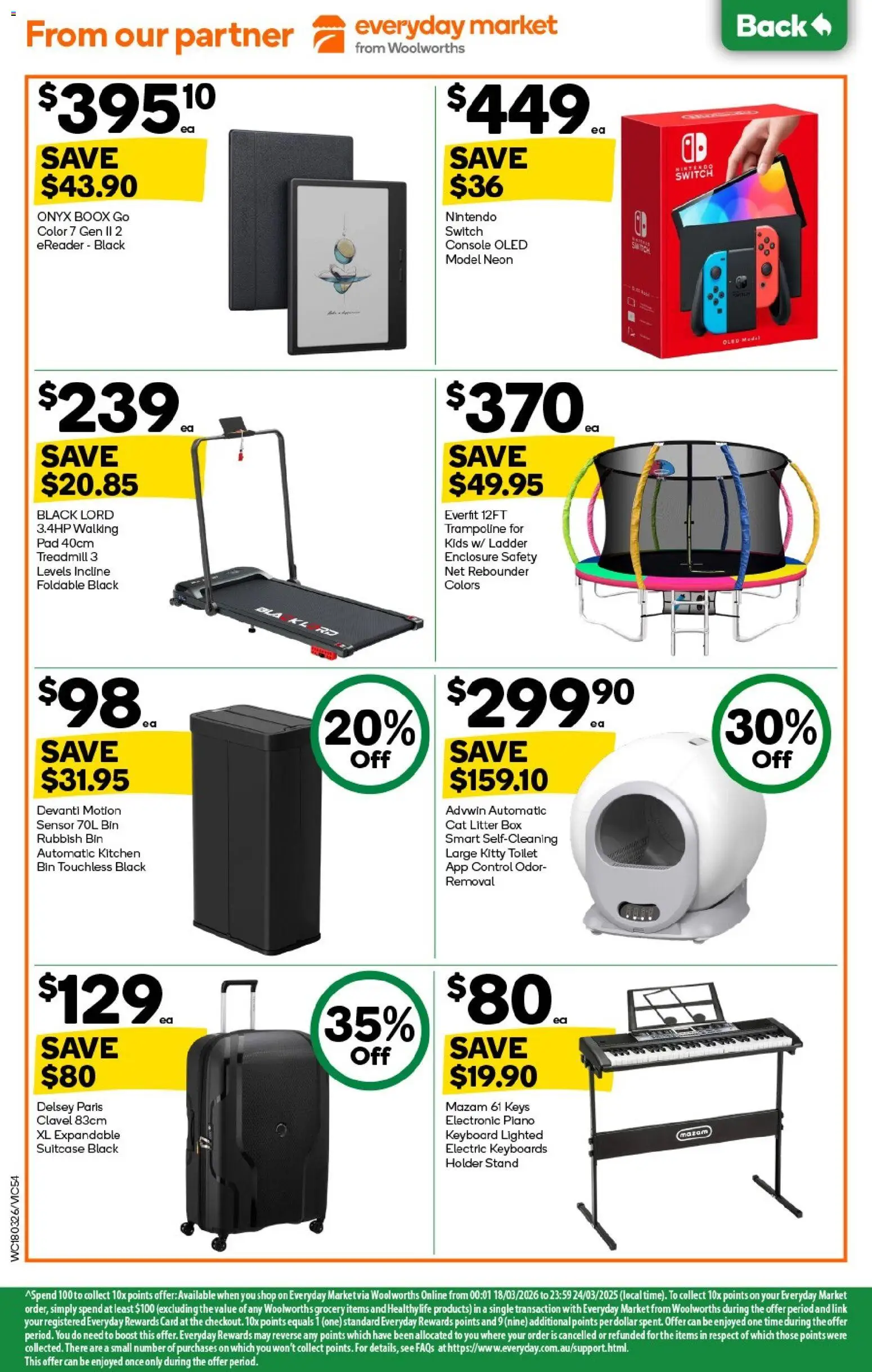 Woolworths catalogue - valid from 18.03.2026 | Page: 54 | Products: Box, Toilet, Rubbish bin, Keyboard
