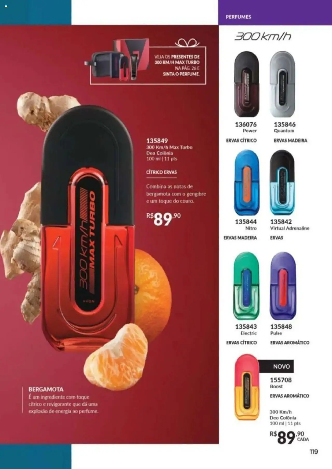 Avon Folheto - válido de 26.09.2025 | Página: 283 | Produtos: Bergamota, Gengibre, Perfumes