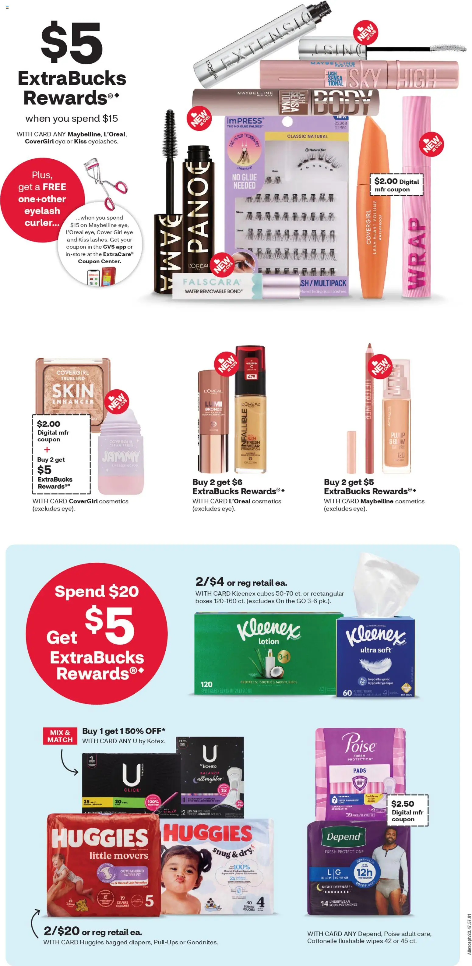 CVS Pharmacy Weekly Ad - NY - valid from 15.02.2026 | Page: 4 | Products: Vitamin, Foundation, Pads, Water