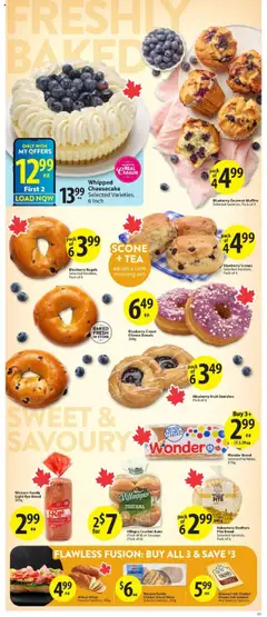 Save on foods flyer valid from 24.07.2025 | Page: 8 | Products: Cream, Cheese, Bread, Chicken