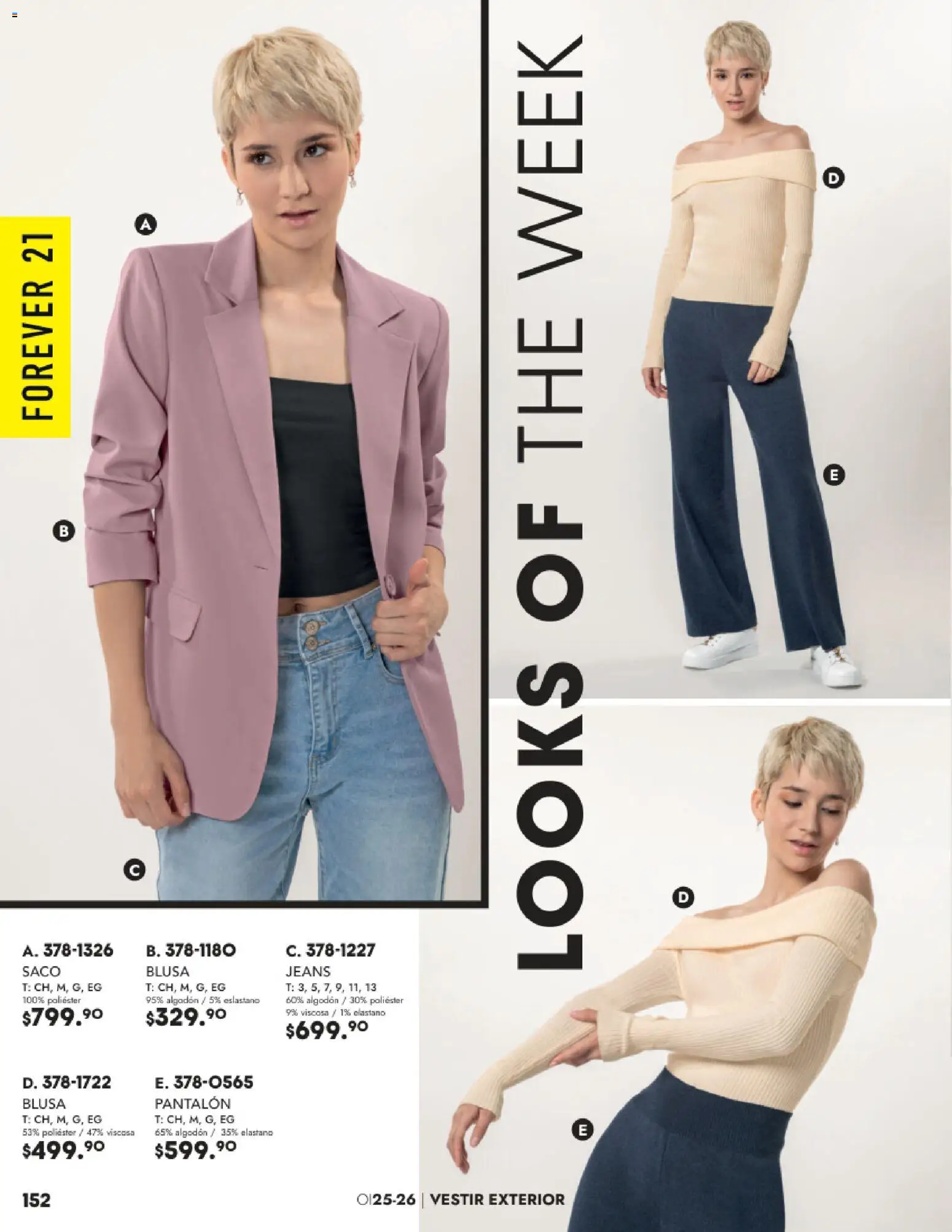 Nuevas ofertas de Andrea válidas en toda la República Mexicana desde el 26.11.2025. ¡Encuentra las mejores ofertas en Andrea catálogo Vestir! | Página: 152 | Productos: Blusa, Algodón