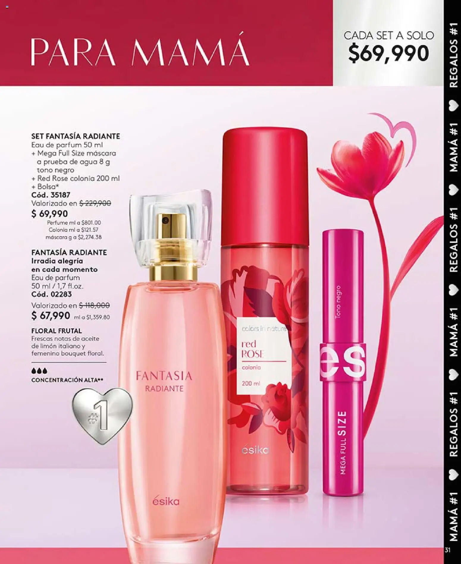 Ésika revista - valida desde el 03.04.2026 | Página: 31 | Productos: Agua, Limón, Máscara, Aceite