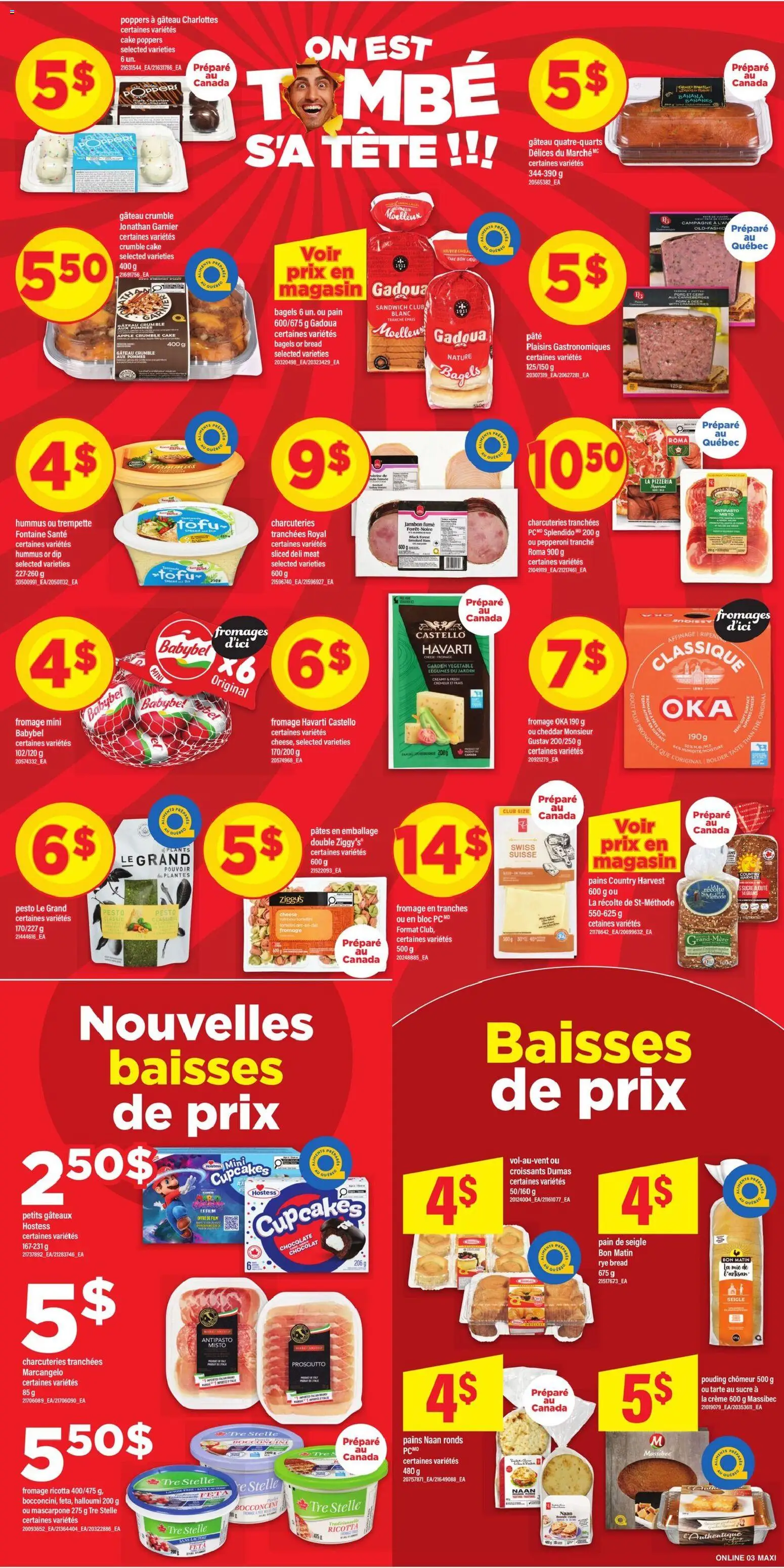 Maxi flyer valid from 23.04.2026 | Page: 6 | Products: PC, Cheese, Bread, Chocolate
