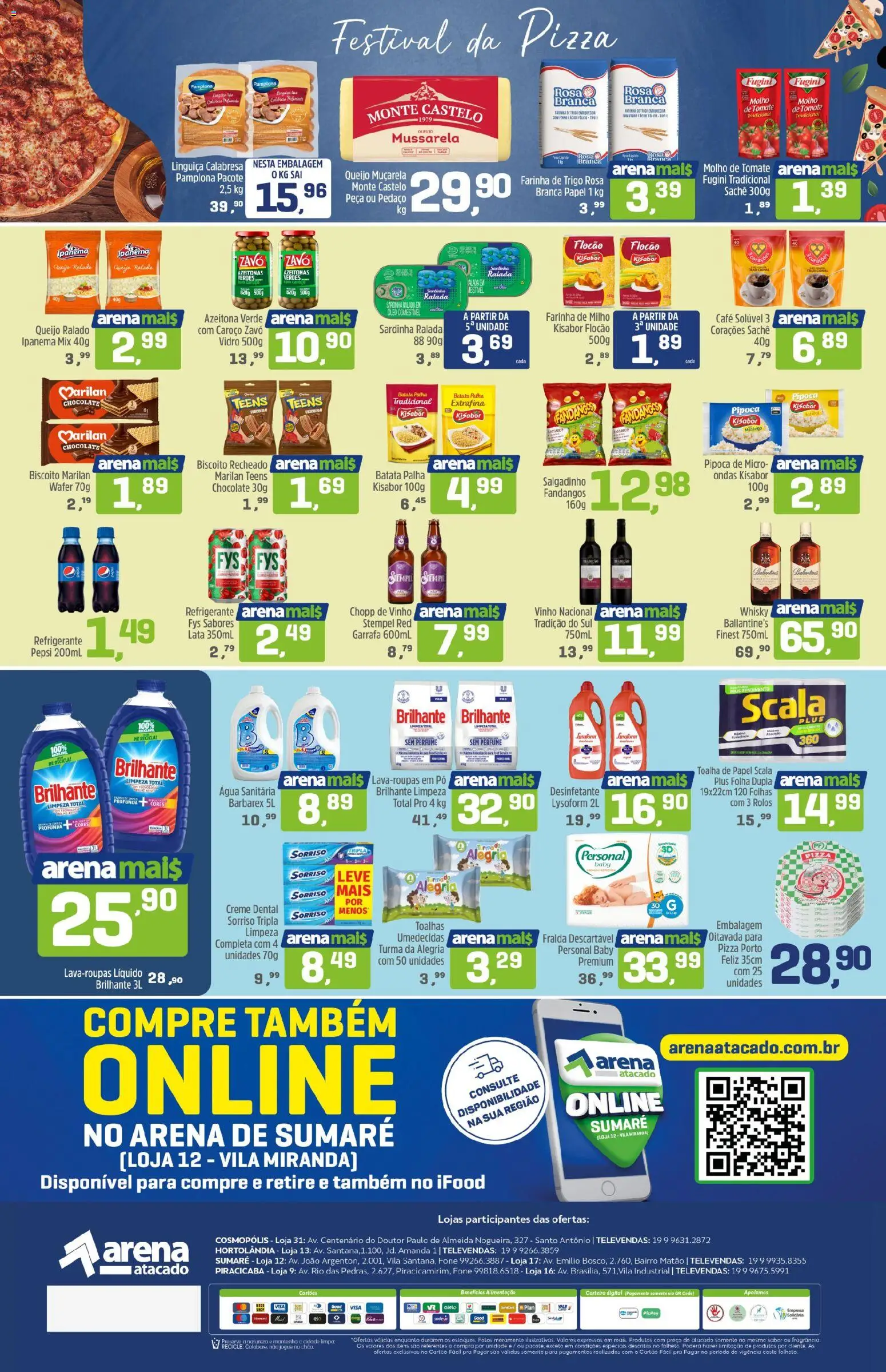Arena Atacado Folheto - válido de 09.03.2026 | Página: 2 | Produtos: Linguiça, Café, Desinfetante, Café solúvel