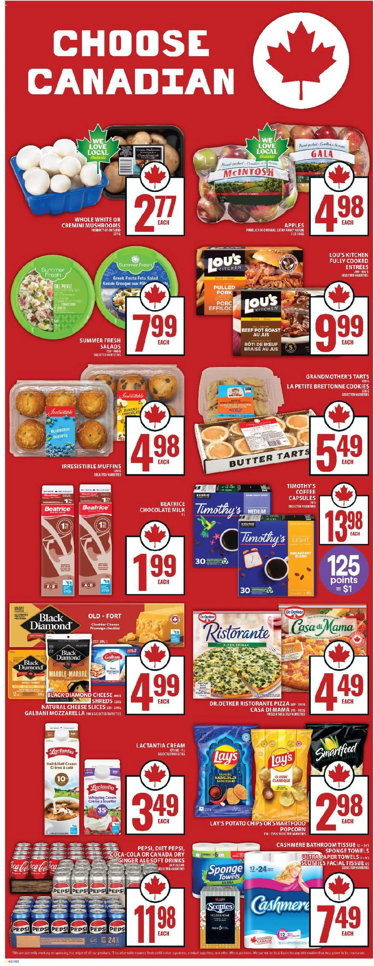 Food Basics flyer valid from 22.01.2026 | Page: 12 | Products: Beef, Cookies, Milk, Butter