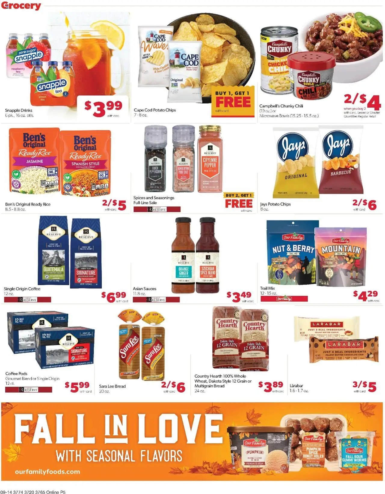 Family Fare Weekly Ad - IA - valid from 14.09.2025 | Page: 9 | Products: Coffee, Chocolate, Microwave, Rice