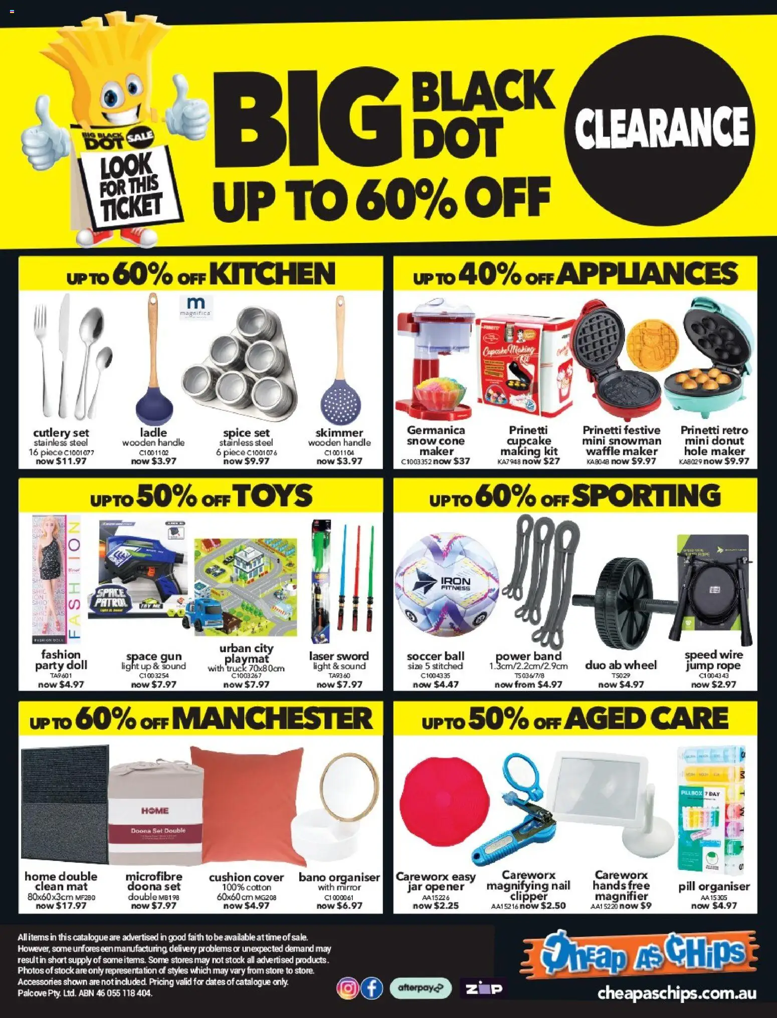 Cheap as Chips catalogue - valid from 24.12.2025 | Page: 4 | Products: Cutlery, Cushion, Mirror, Waffle maker