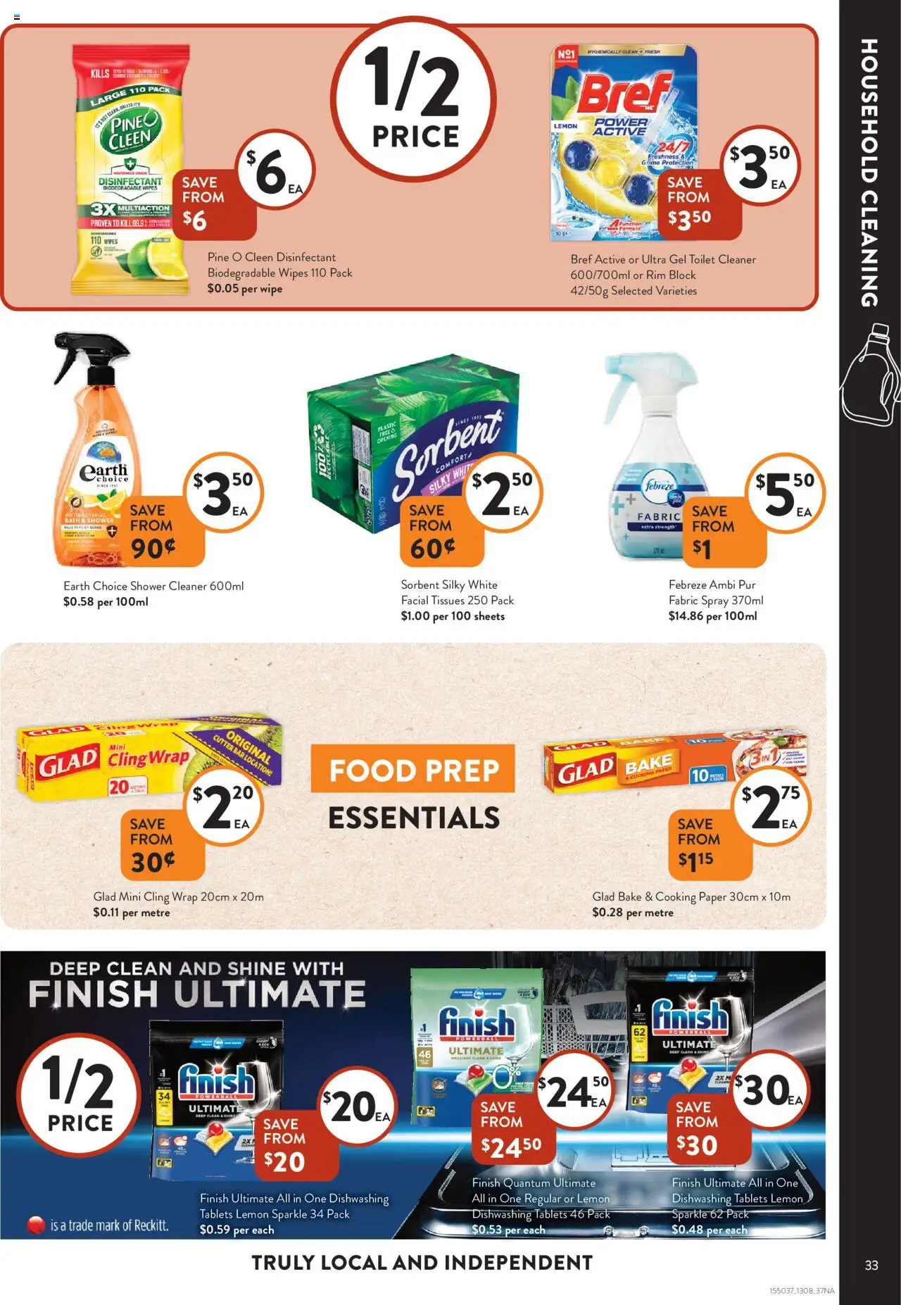 Foodworks catalogue - valid from 13.08.2025 | Page: 33 | Products: Toilet, Bath, Shower, Tissues