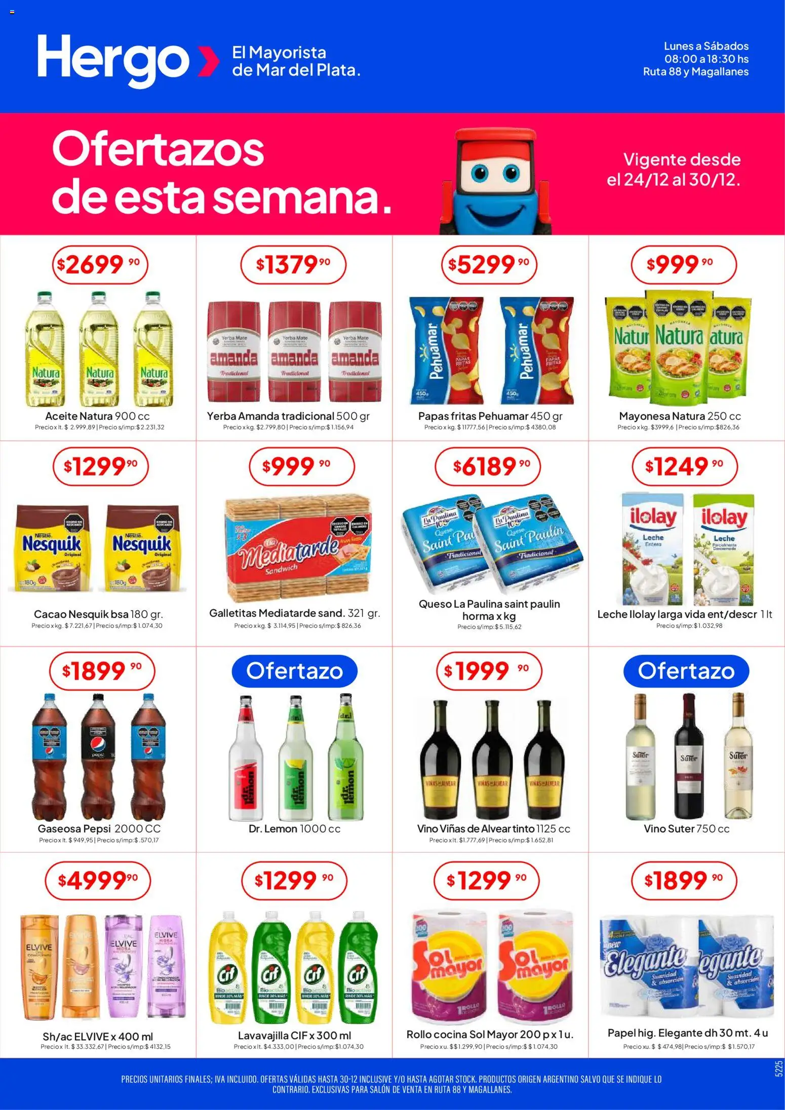 Hergo catálogo │ válido desde el 24.12.2025 | Página: 1 | Productos: Mate, Mayonesa, Gaseosa, Queso