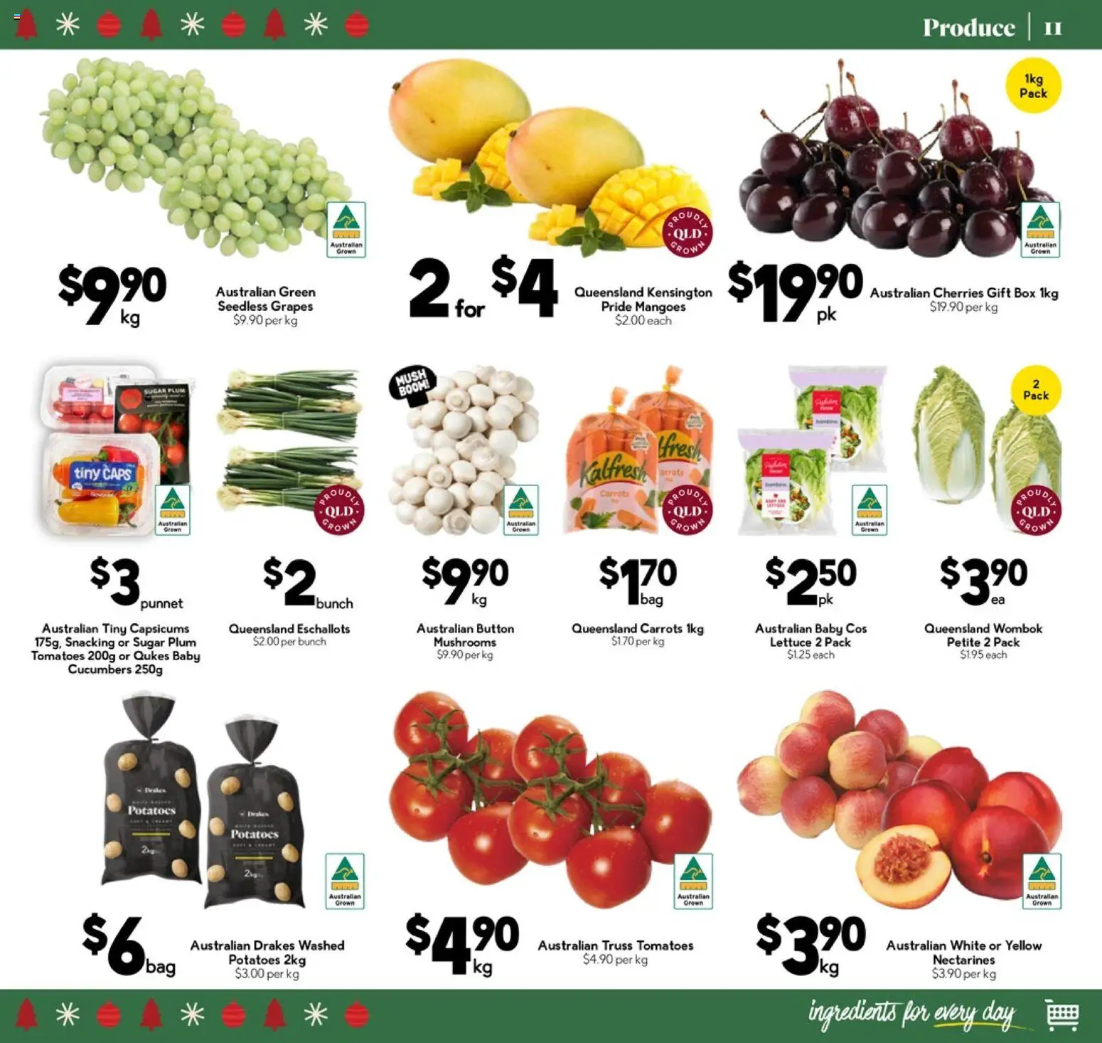 Drakes catalogue - valid from 17.12.2025 | Page: 11 | Products: Lettuce, Tomatoes, Mushrooms, Sugar