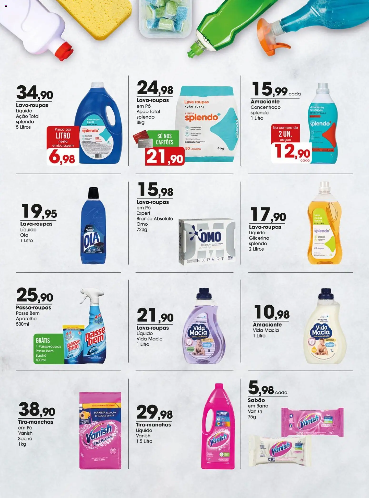 Zaffari Folheto - válido de 03.03.2026 | Página: 19 | Produtos: Sabão, Roupas, Vanish, Amaciante