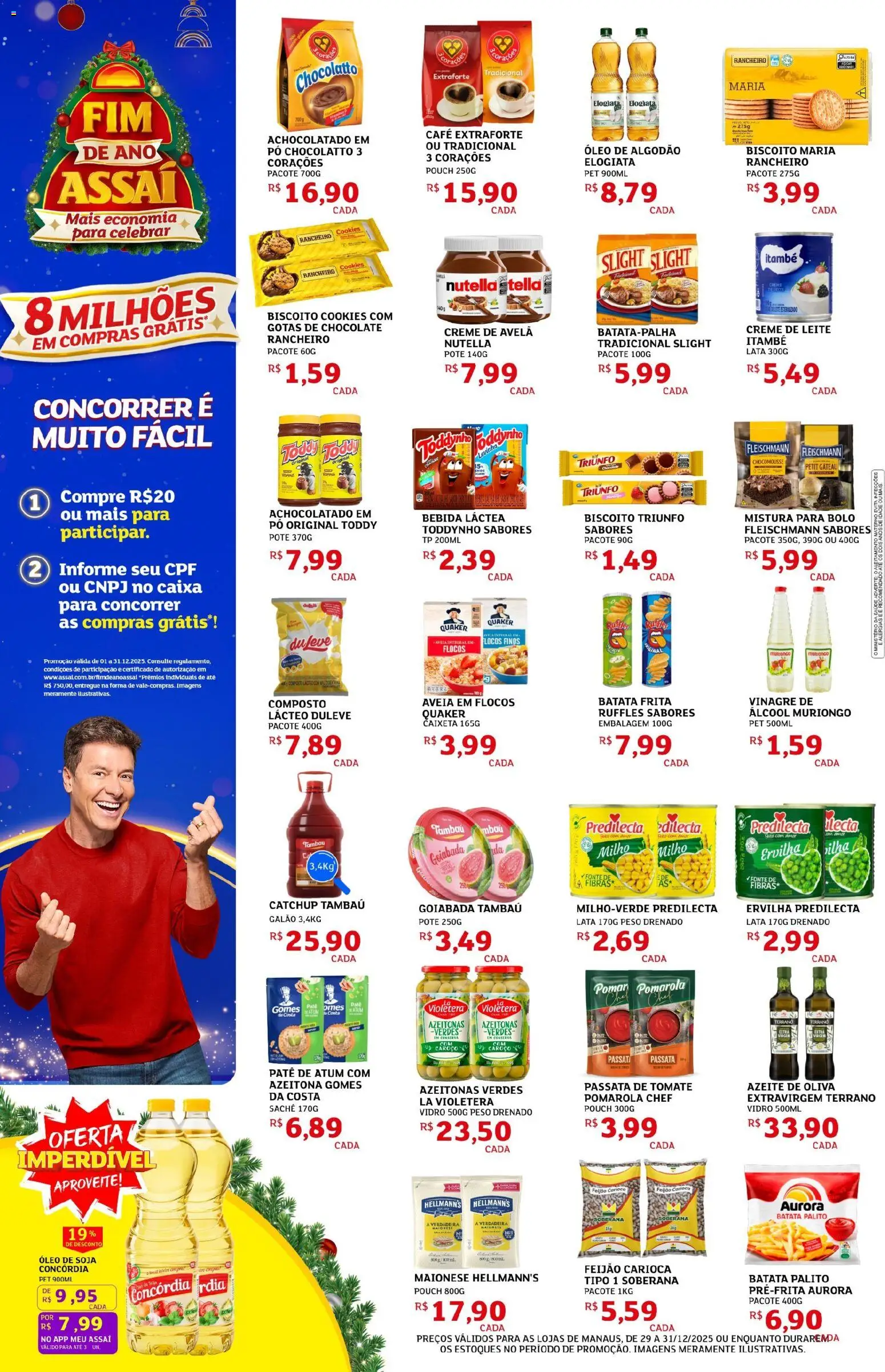 Assaí Atacadista Folheto - válido de 30.12.2025 | Página: 2 | Produtos: Gomes da costa, Batata, Soja, Mistura para bolo