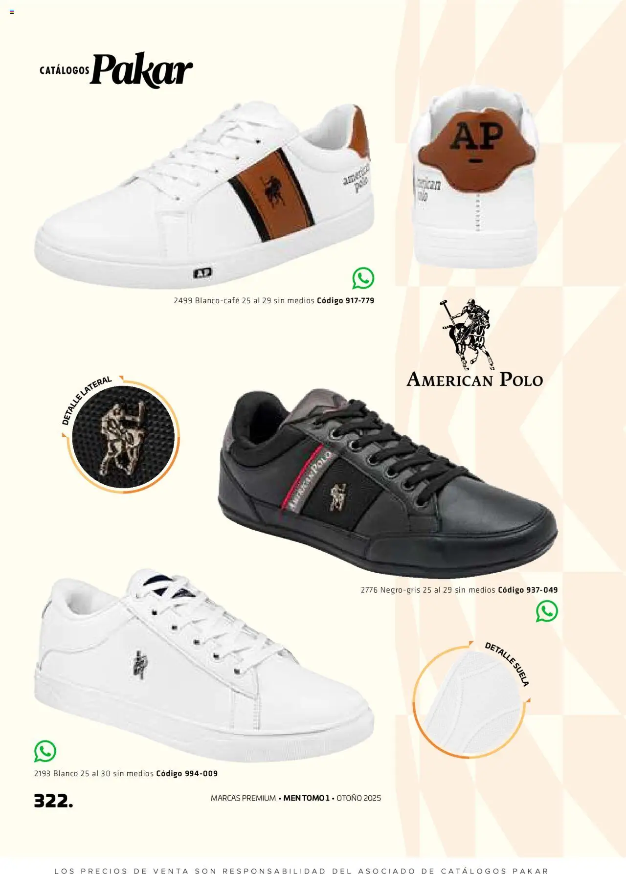 Nuevas ofertas de SC Pakar válidas en toda la República Mexicana desde el 29.08.2025. ¡Encuentra las mejores ofertas en SC Pakar - Catálogo Otoño Men Tomo 1! | Página: 322