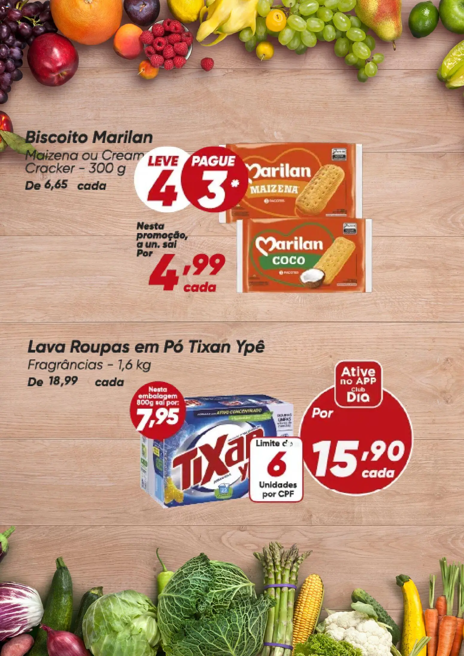 Dia Folheto - válido de 08.12.2025 | Página: 3 | Produtos: Coco, Biscoito, Sal, Cream cracker