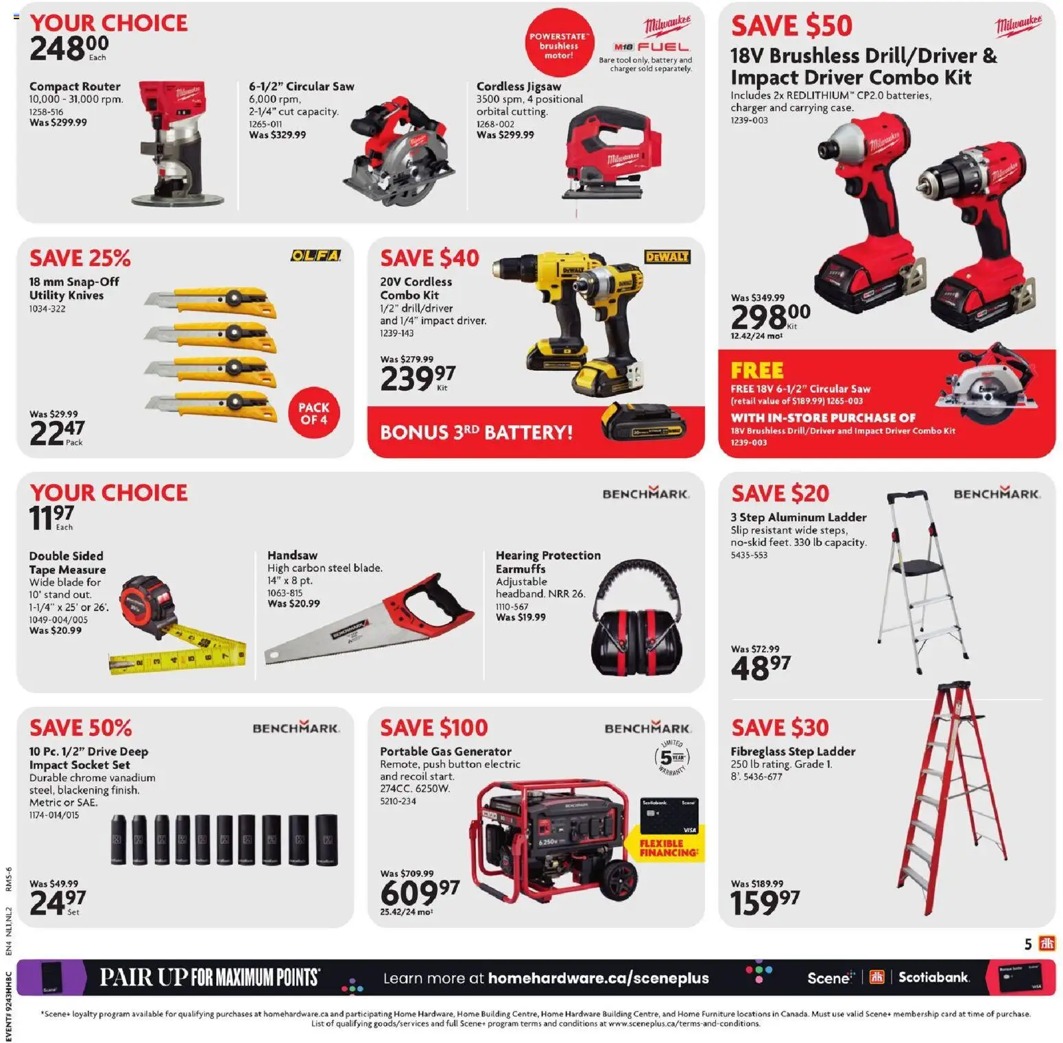 Home Hardware flyer valid from 23.10.2025 | Page: 6 | Products: Socket, Battery