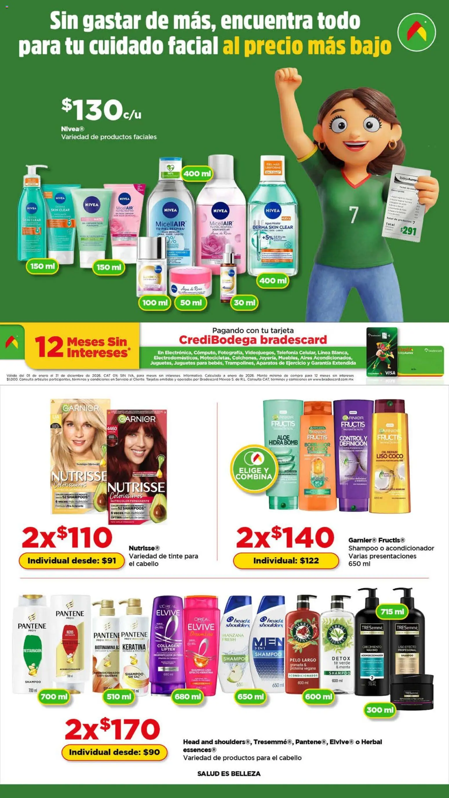 Nuevas ofertas de Bodega Aurrerá válidas en toda la República Mexicana desde el 22.04.2026. ¡Encuentra las mejores ofertas en Bodega Aurrerá folleto Cuida a tu bebé y a toda tu familia ! | Página: 1 | Productos: Mate, Aclarante, Acondicionador, Agua micelar