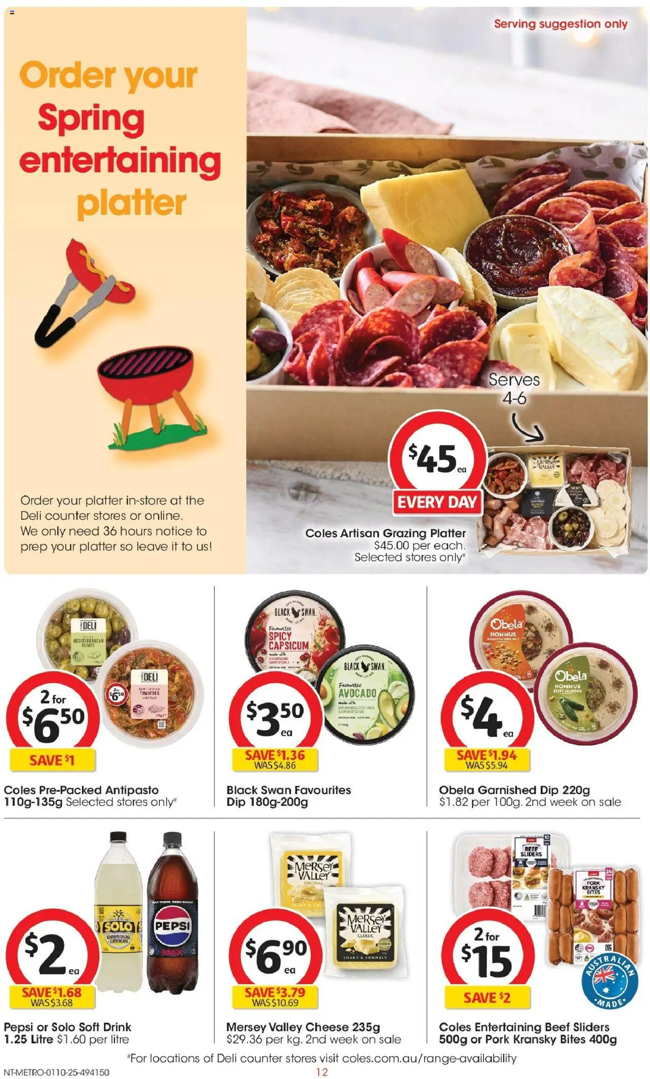 Coles catalogue - valid from 01.10.2025 | Page: 12 | Products: Cheese, Pork, Beef, Avocado