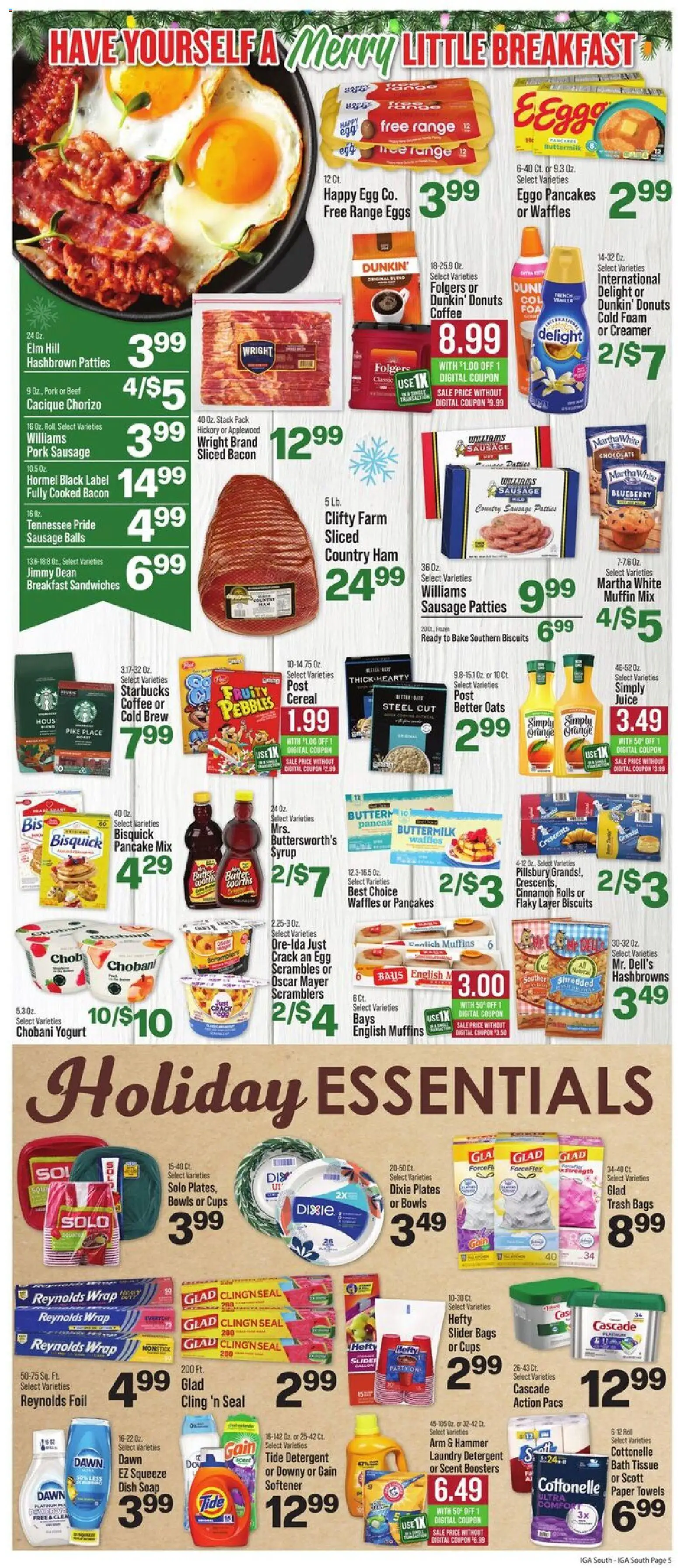IGA Weekly Ad - valid from 17.12.2025 | Page: 6 | Products: Bath, Eggs, Ham, Juice