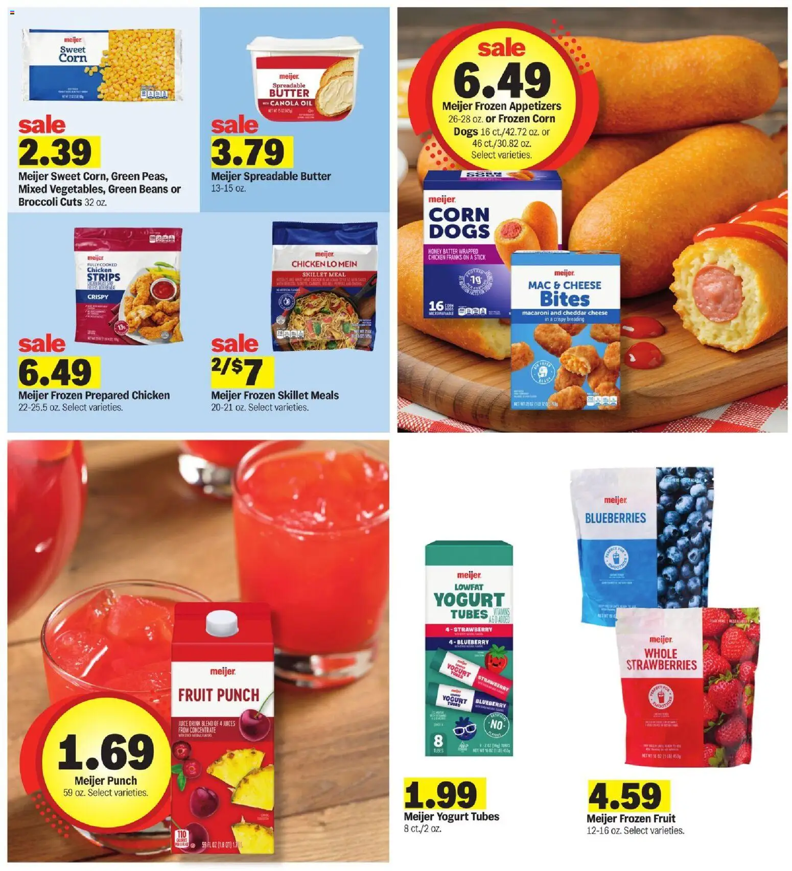 Meijer Weekly Ad - valid from 11.03.2026 | Page: 14 | Products: Skillet, Juice, Strawberries, Blueberries