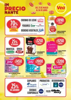 Vista previa Vea - Oferta imPRECIOnante válido desde el 31.03.2026 | Página: 6 | Productos: Algodón, Toallas, Leche, Manteca