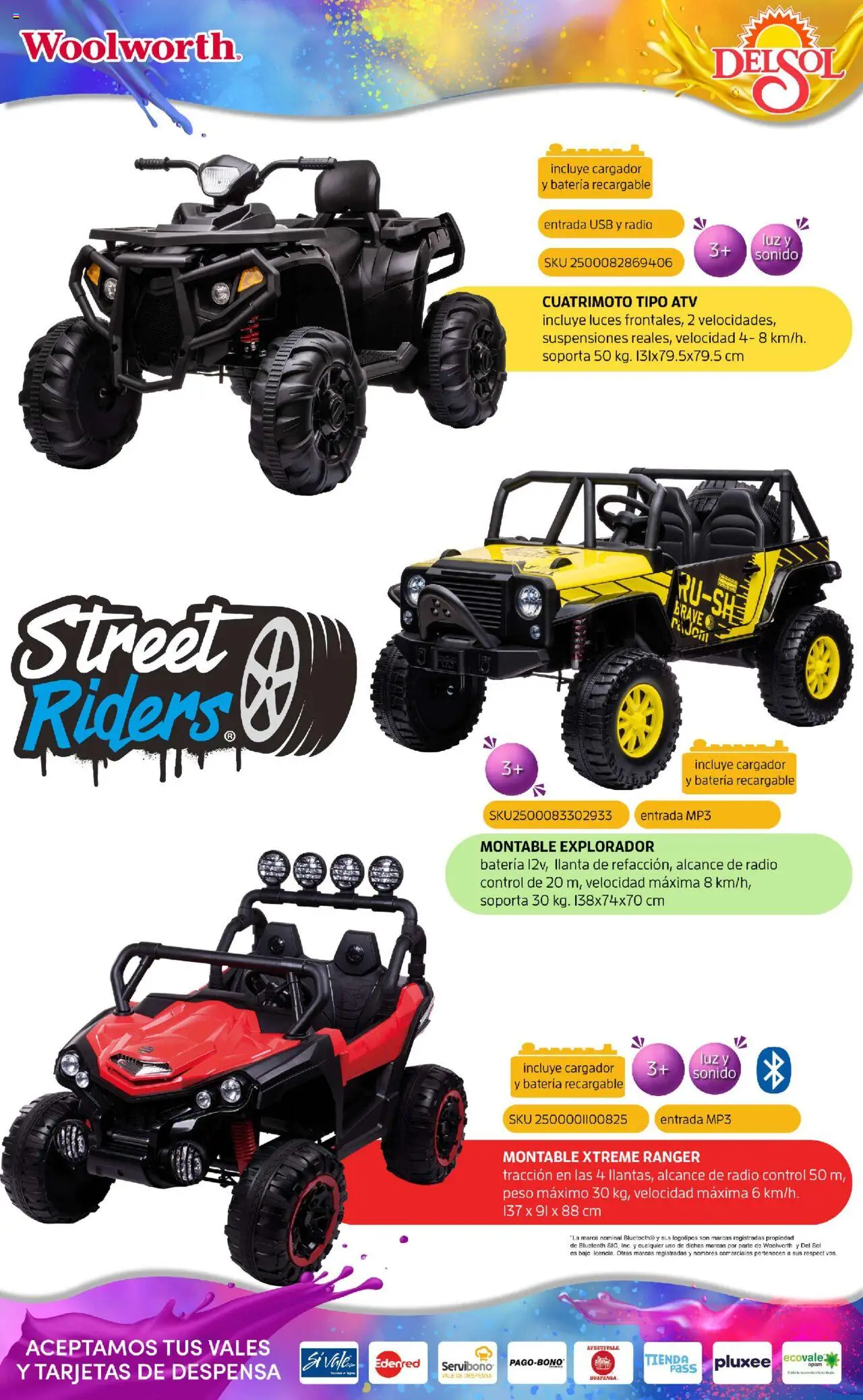 Nuevas ofertas de Del Sol y Woolworth válidas en toda la República Mexicana desde el 07.10.2025. ¡Encuentra las mejores ofertas en Del Sol y Woolworth - Catálogo Castillo Del Juguete! | Página: 229 | Productos: Usb, Radio, Mp3, Despensa