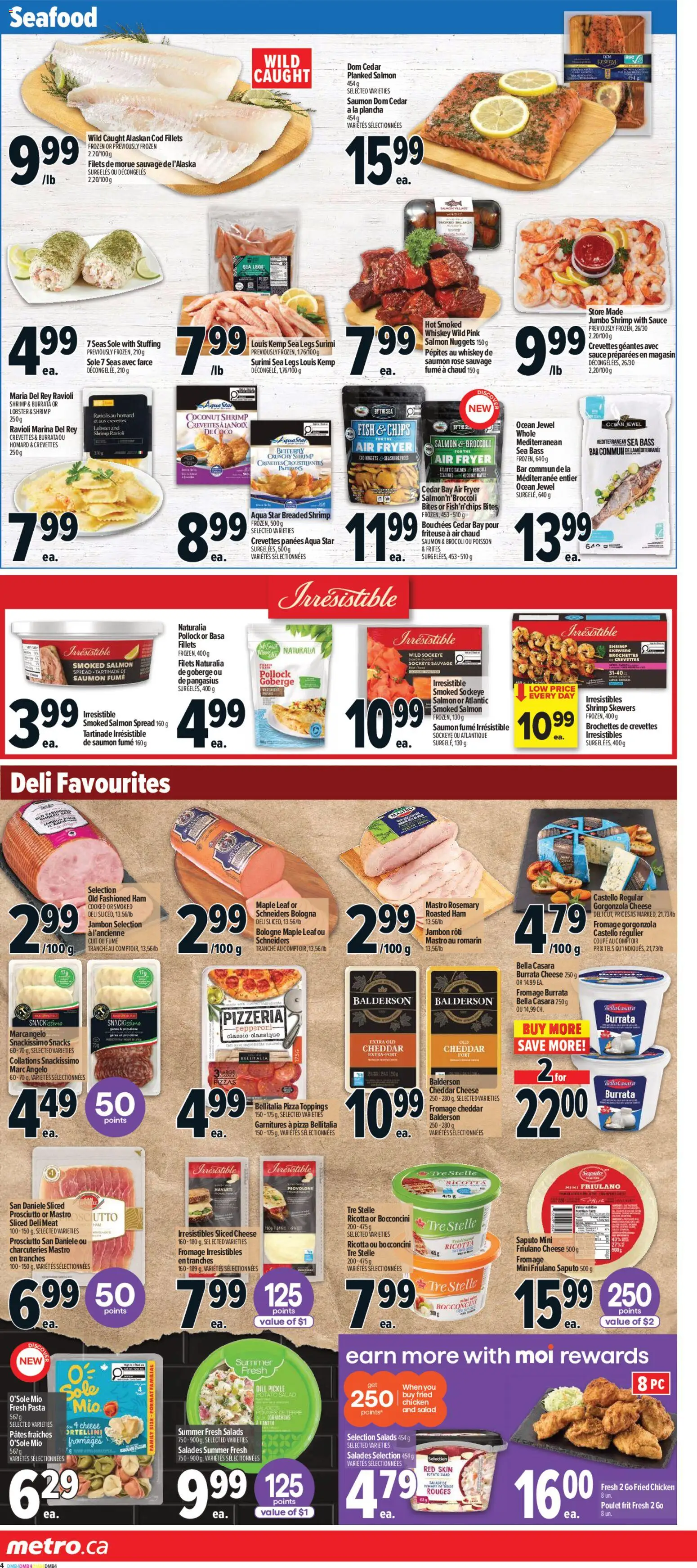 Metro flyer valid from 23.04.2026 | Page: 9 | Products: Pasta, Whiskey, Ham, Pizza