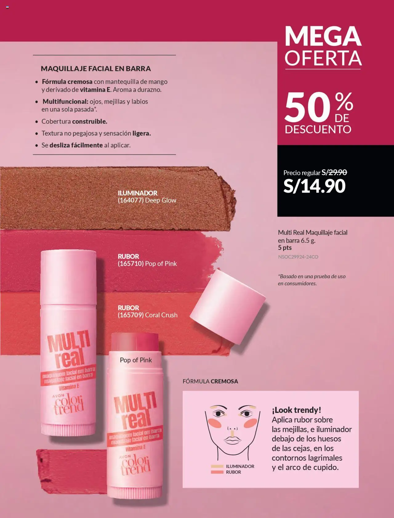 Catálogo Avon válido desde 11.08.2025 | Página: 241 | Productos: Mantequilla, Maquillaje, Rubor