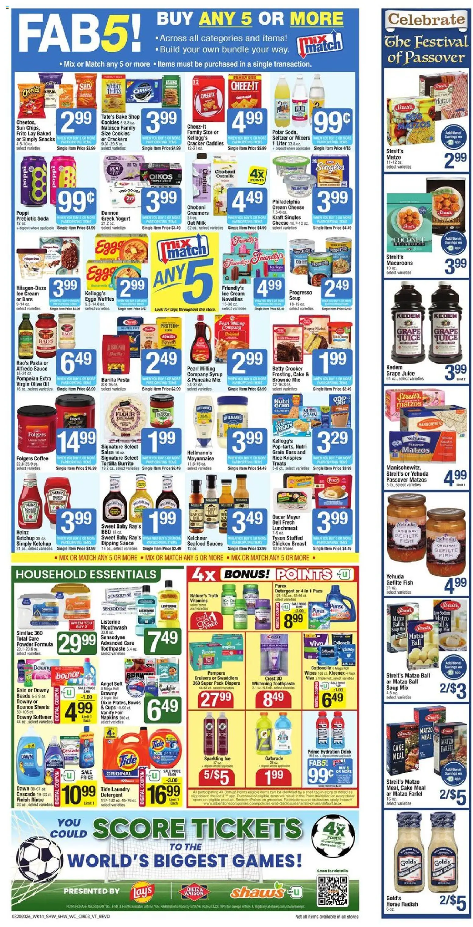 Shaw's Weekly Ad - VT - valid from 20.03.2026 | Page: 3 | Products: Powder, Rice, Fish, Seafood