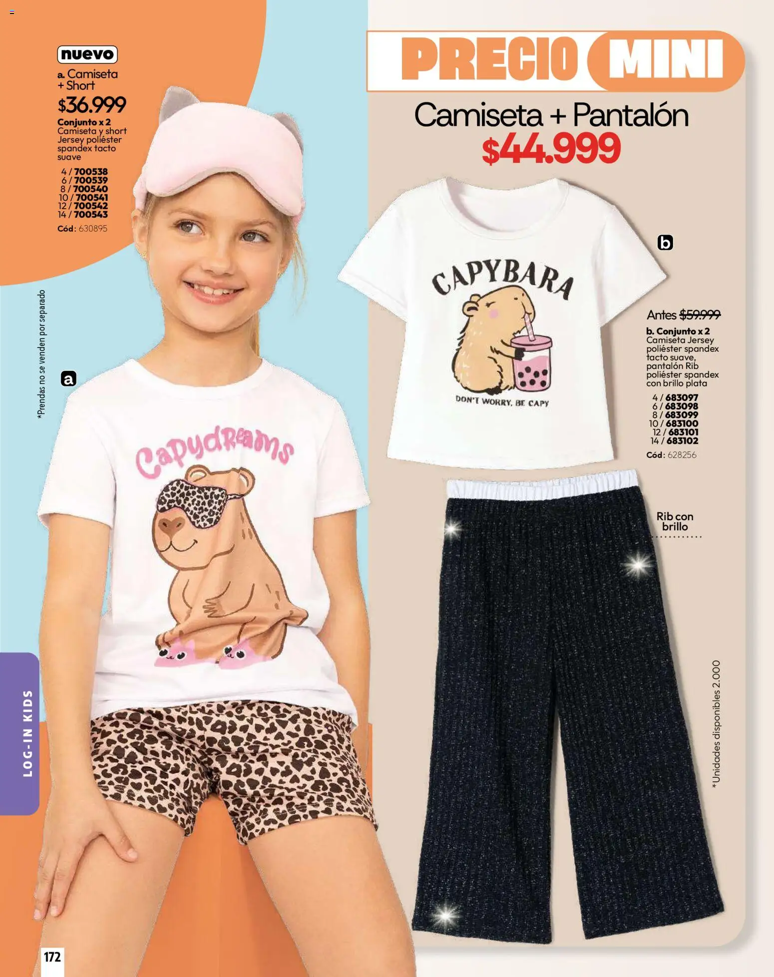 Carmel revista - valida desde el 01.03.2026 | Página: 172 | Productos: Brillo, Short, Camiseta, Conjunto