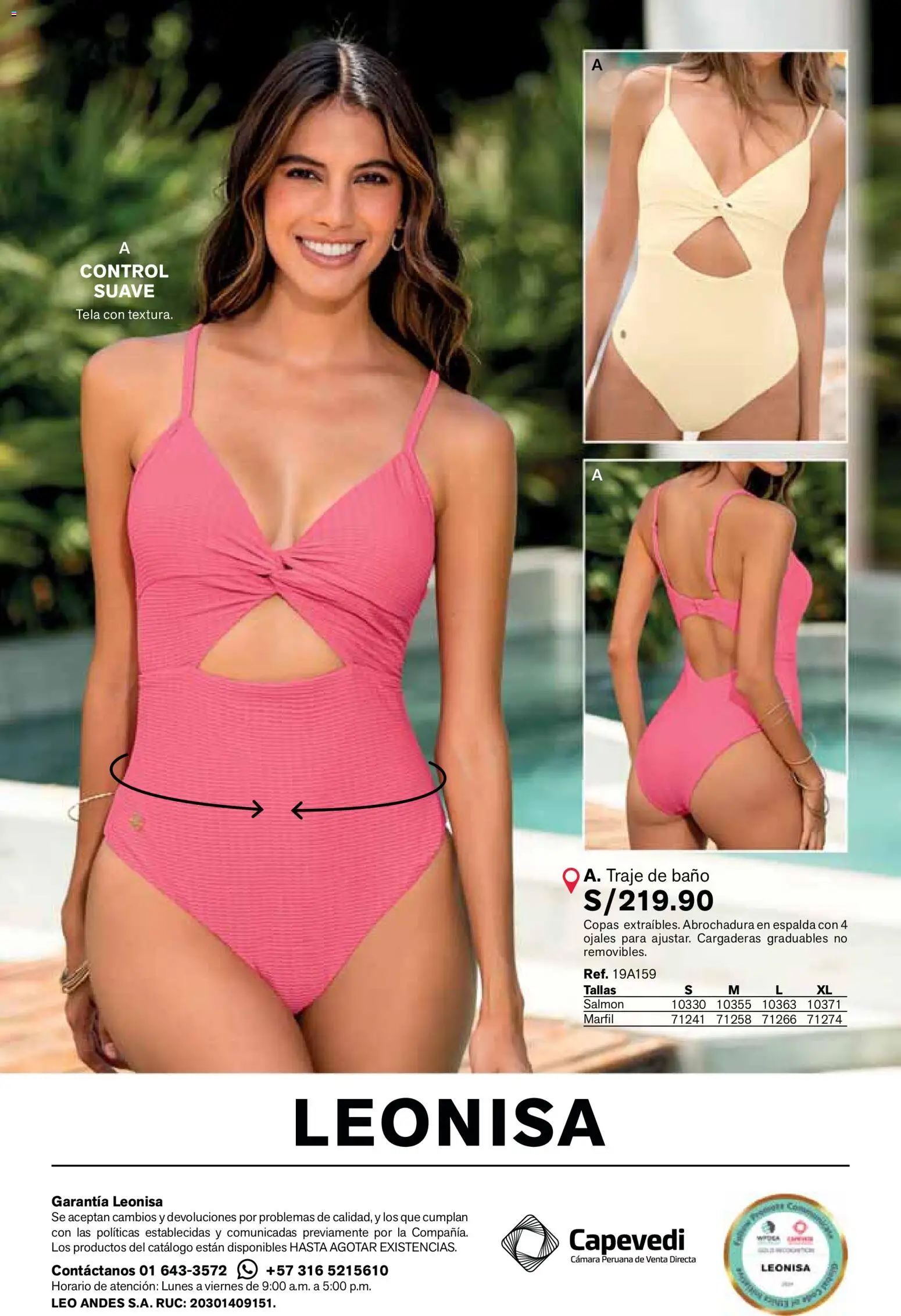 Catálogo Leonisa válido desde 24.02.2026 | Página: 13 | Productos: Baño, Traje de baño, Traje, Cámara