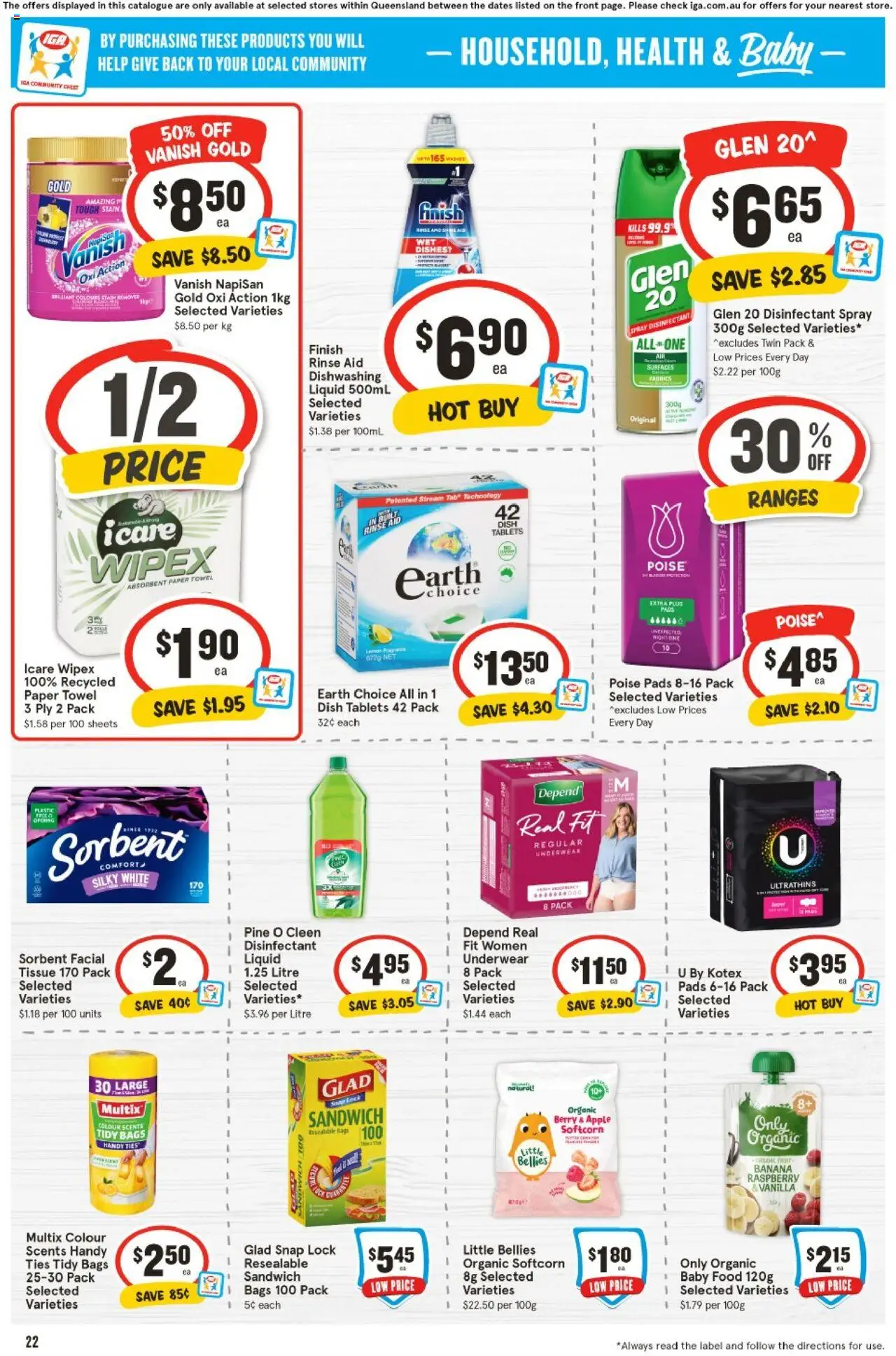 IGA catalogue - valid from 06.08.2025 | Page: 18 | Products: Lamb, Chips, Cream, Pies