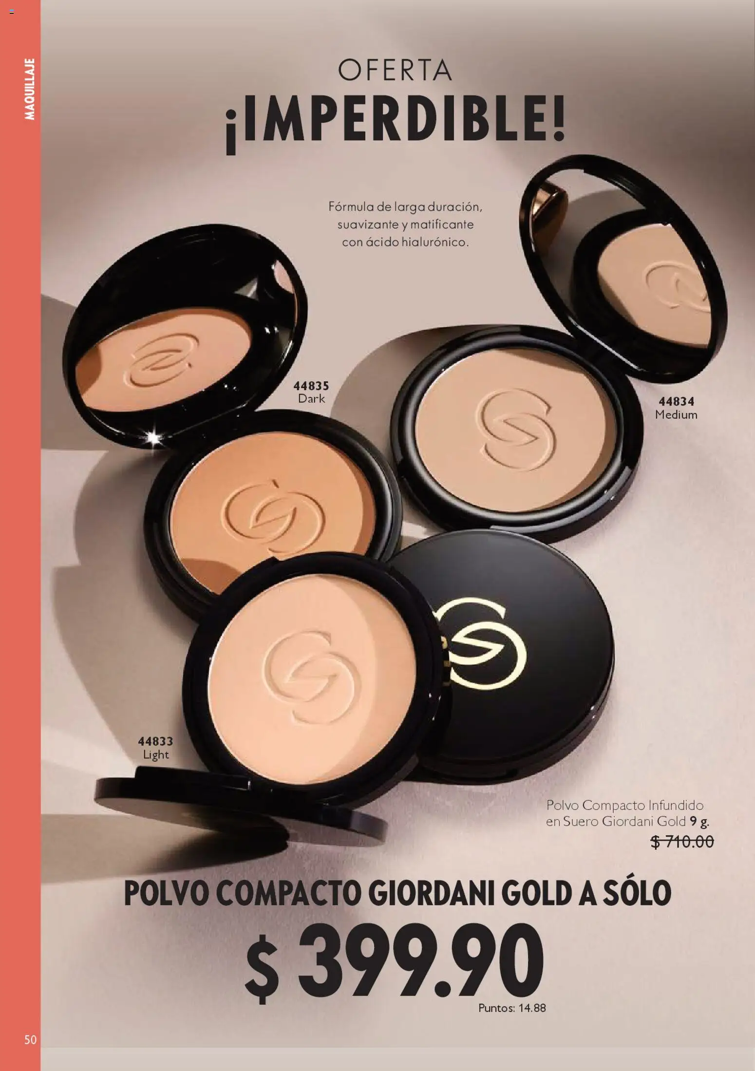 Nuevas ofertas de Oriflame válidas en toda la República Mexicana desde el 25.10.2025. ¡Encuentra las mejores ofertas en Oriflame Buen Fin! | Página: 50 | Productos: Polvo compacto, Suavizante, Maquillaje, Polvo