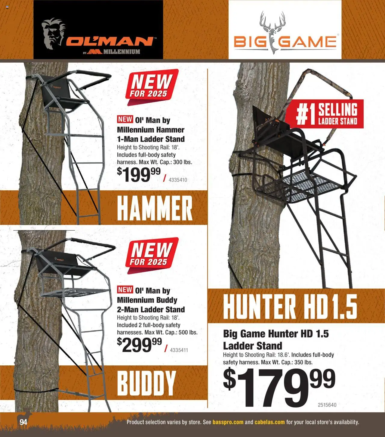 Cabela's Archery 25 - valid from 15.07.2025 | Page: 94 | Products: Ladder, Hammer, Game
