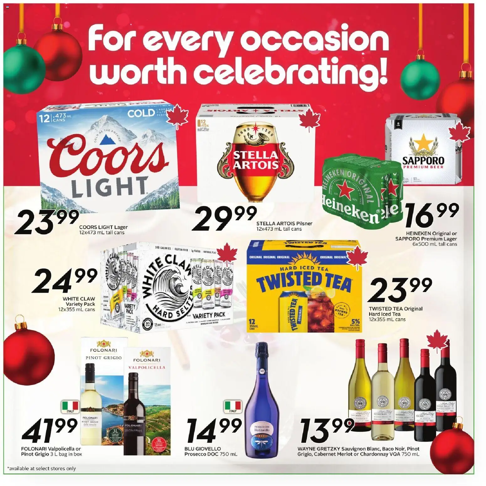 Sobeys flyer valid from 18.12.2025 | Page: 14 | Products: Tea, Bag, Box, Beer