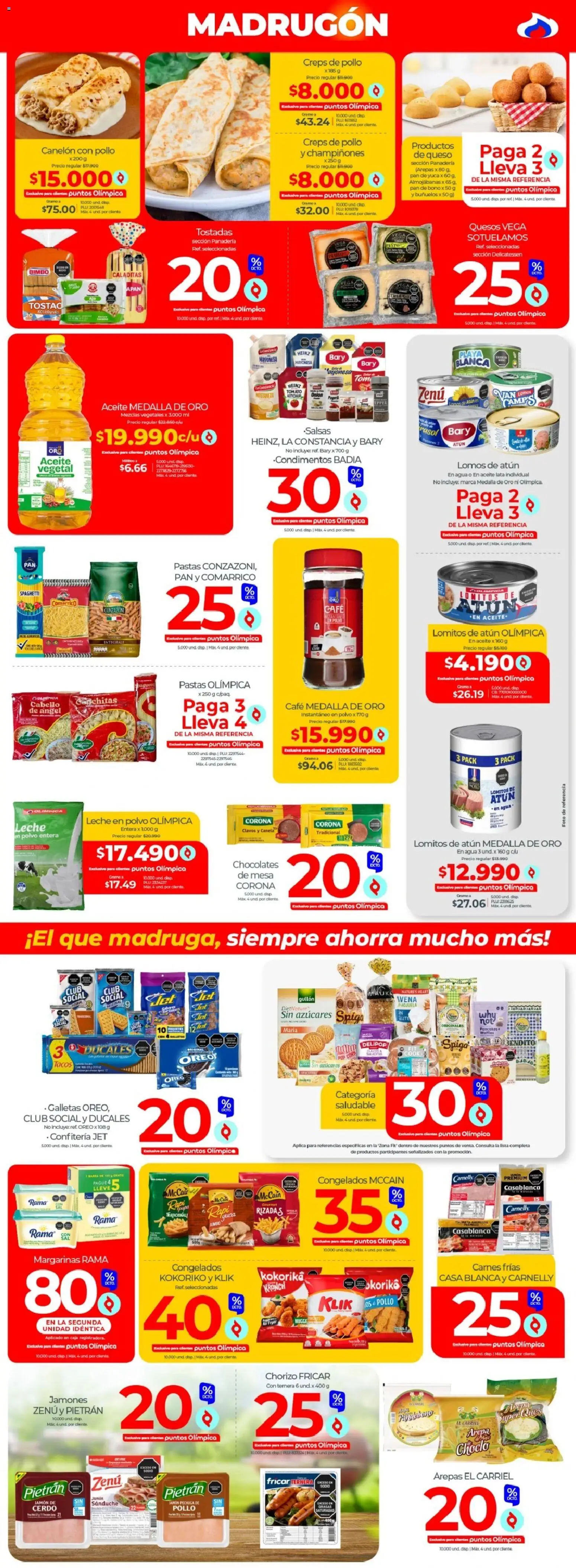 Olímpica revista - valida desde el 07.03.2026 | Página: 2 | Productos: Pollo, Leche en polvo, Papa, Leche