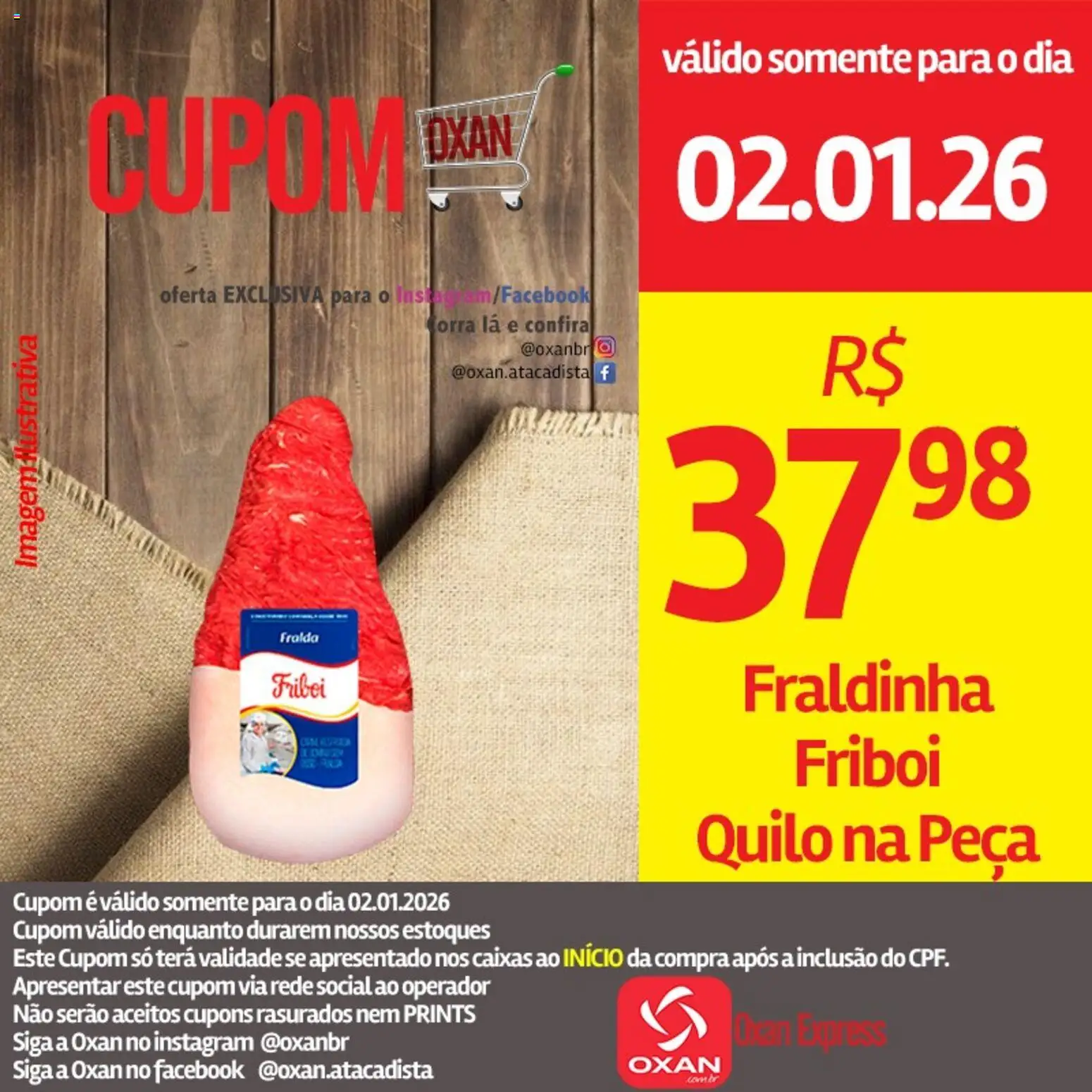 Oxan Atacadista Folheto - válido de 02.01.2026 | Página: 3 | Produtos: Fraldinha