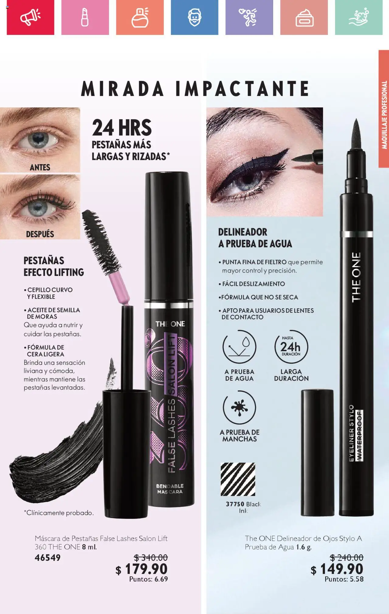 Nuevas ofertas de Oriflame válidas en toda la República Mexicana desde el 02.08.2025. ¡Encuentra las mejores ofertas en Oriflame - Campaña 11 2025! | Página: 105 | Productos: Máscara de pestañas, Aceite, Maquillaje, Delineador